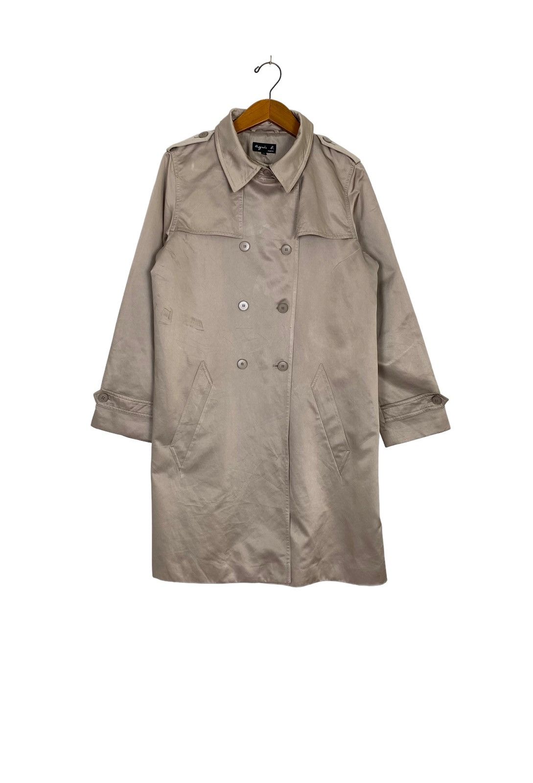 agnes b. Rare‼️ Vintage Agnes B Trench Coat Made In Slovakia Size M / US 6-8 / IT 42-44 - 1 Thumbnail