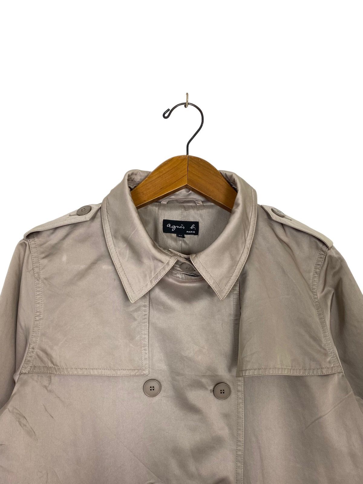 agnes b. Rare‼️ Vintage Agnes B Trench Coat Made In Slovakia Size M / US 6-8 / IT 42-44 - 3 Thumbnail