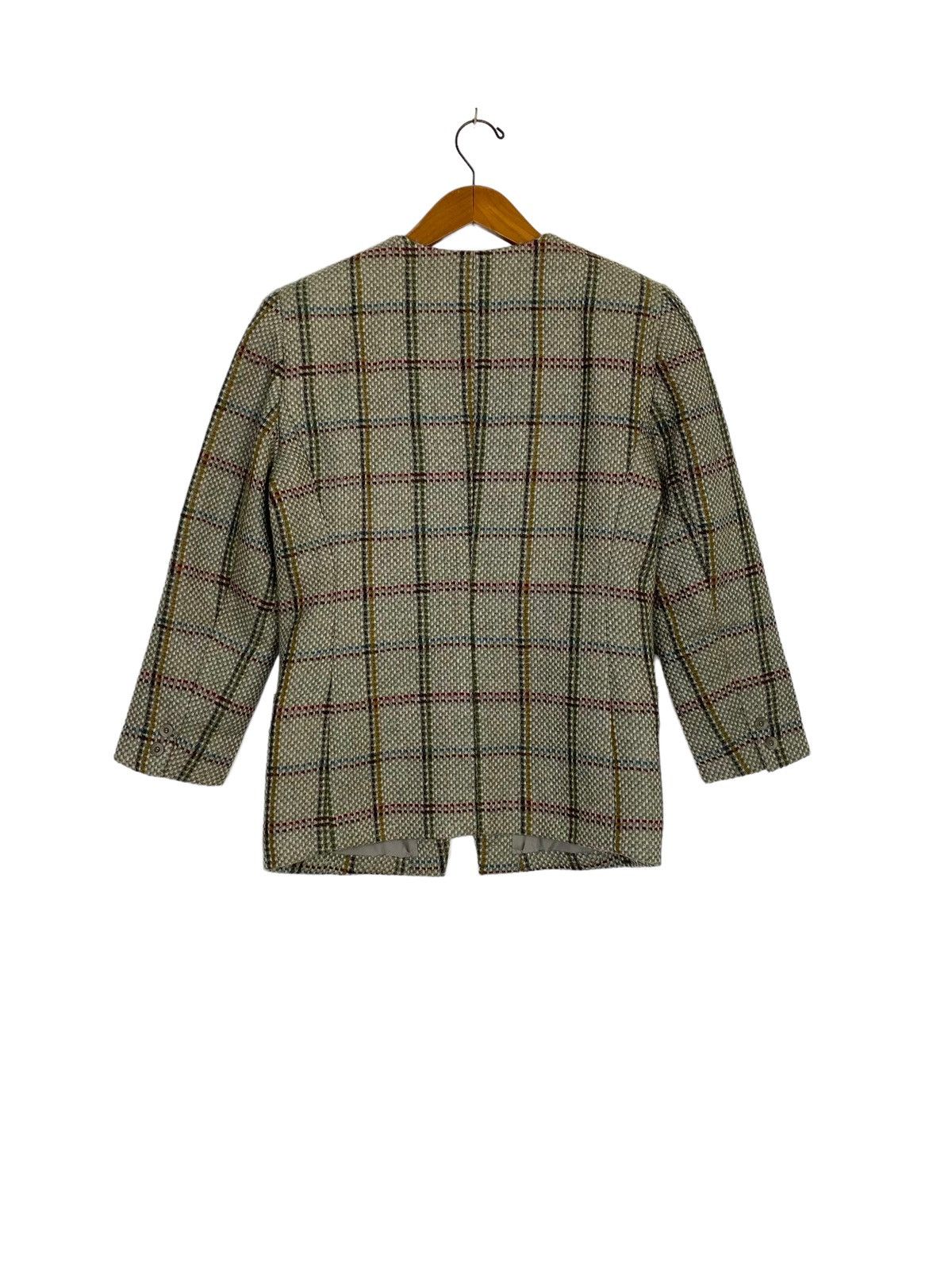 Gianni Valentino Gianni Lo Giudice Milano Single Breasted Blazer Wool Check Size M / US 6-8 / IT 42-44 - 3 Thumbnail