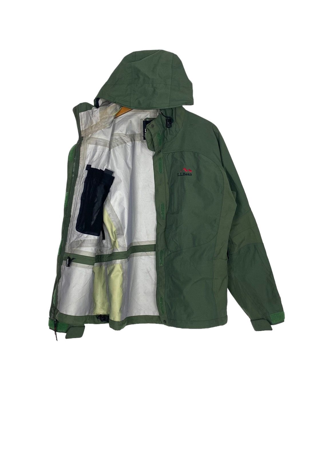 Rare‼️ Vtg Ll Bean Gore Tex Rain Jacket Embroidery Small Logo