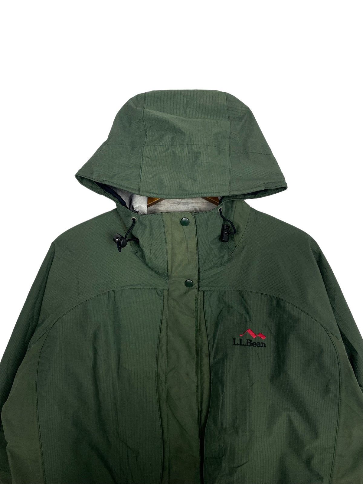 Rare‼️ Vtg Ll Bean Gore Tex Rain Jacket Embroidery Small Logo