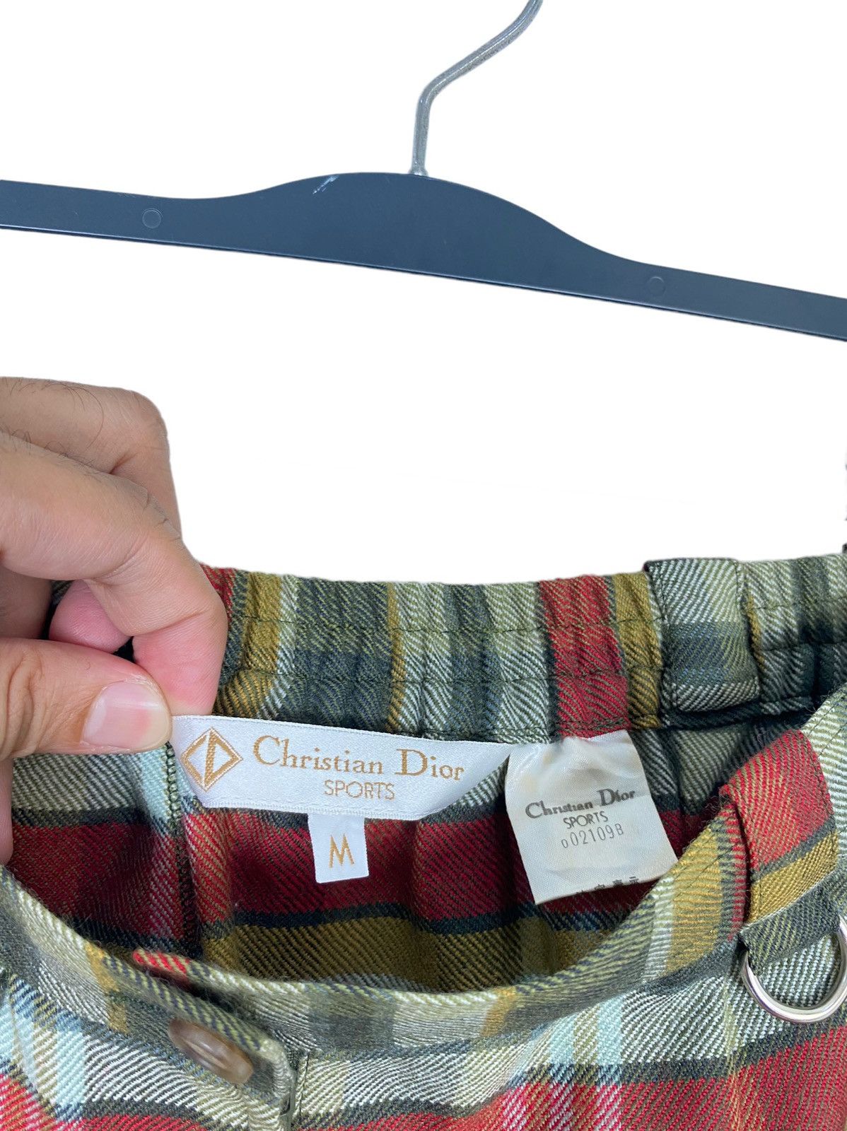 Christian Dior Monsieur Rare‼️ Vtg Christian Dior Sport Mini Skirt Checked Pattern Size 26" / US 2 / IT 38 - 5 Thumbnail