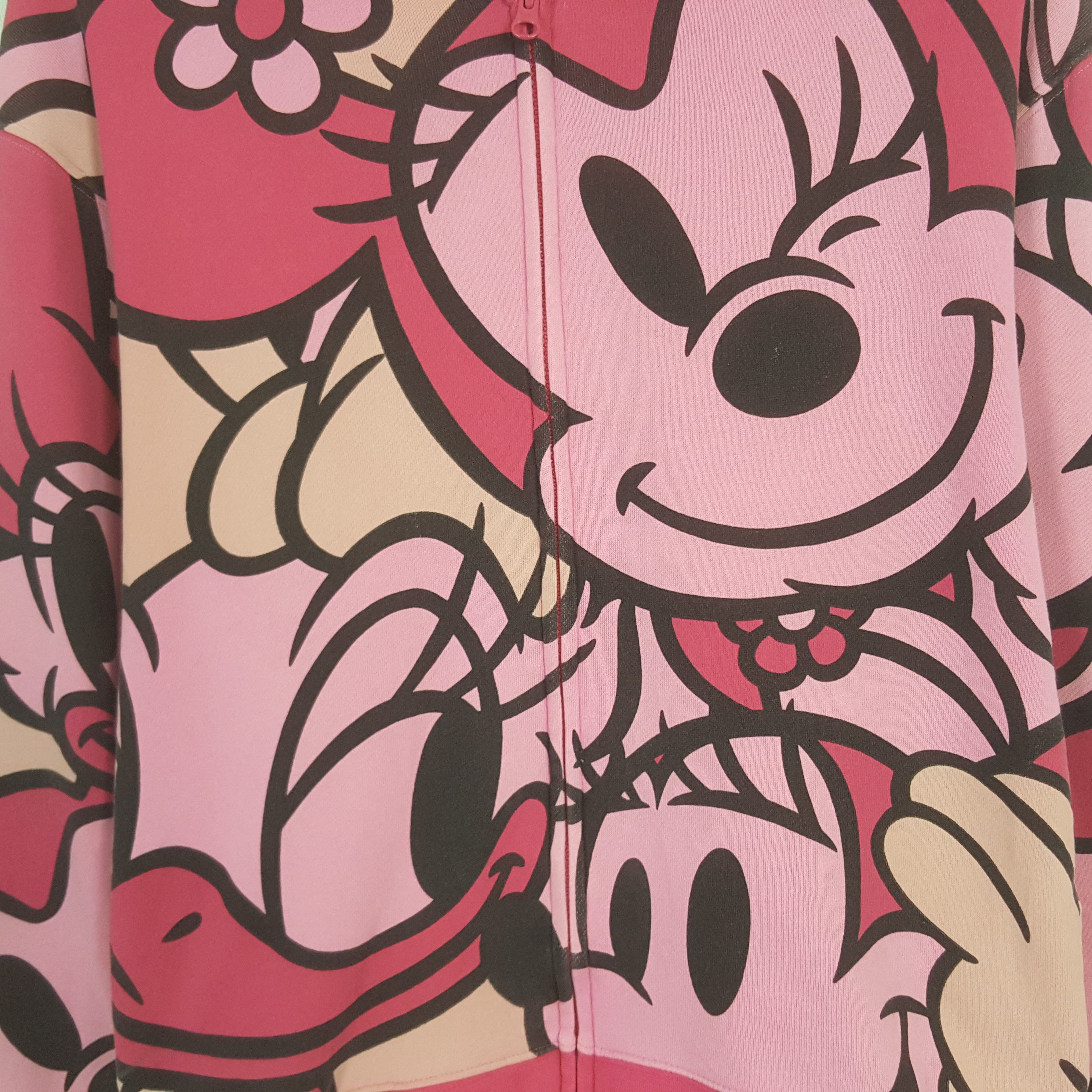 Disney × Japanese Brand × Vintage Vintage Disney Mini Mouse FullPrinted Zipper Jacket Hoodies Size M / US 6-8 / IT 42-44 - 2 Thumbnail