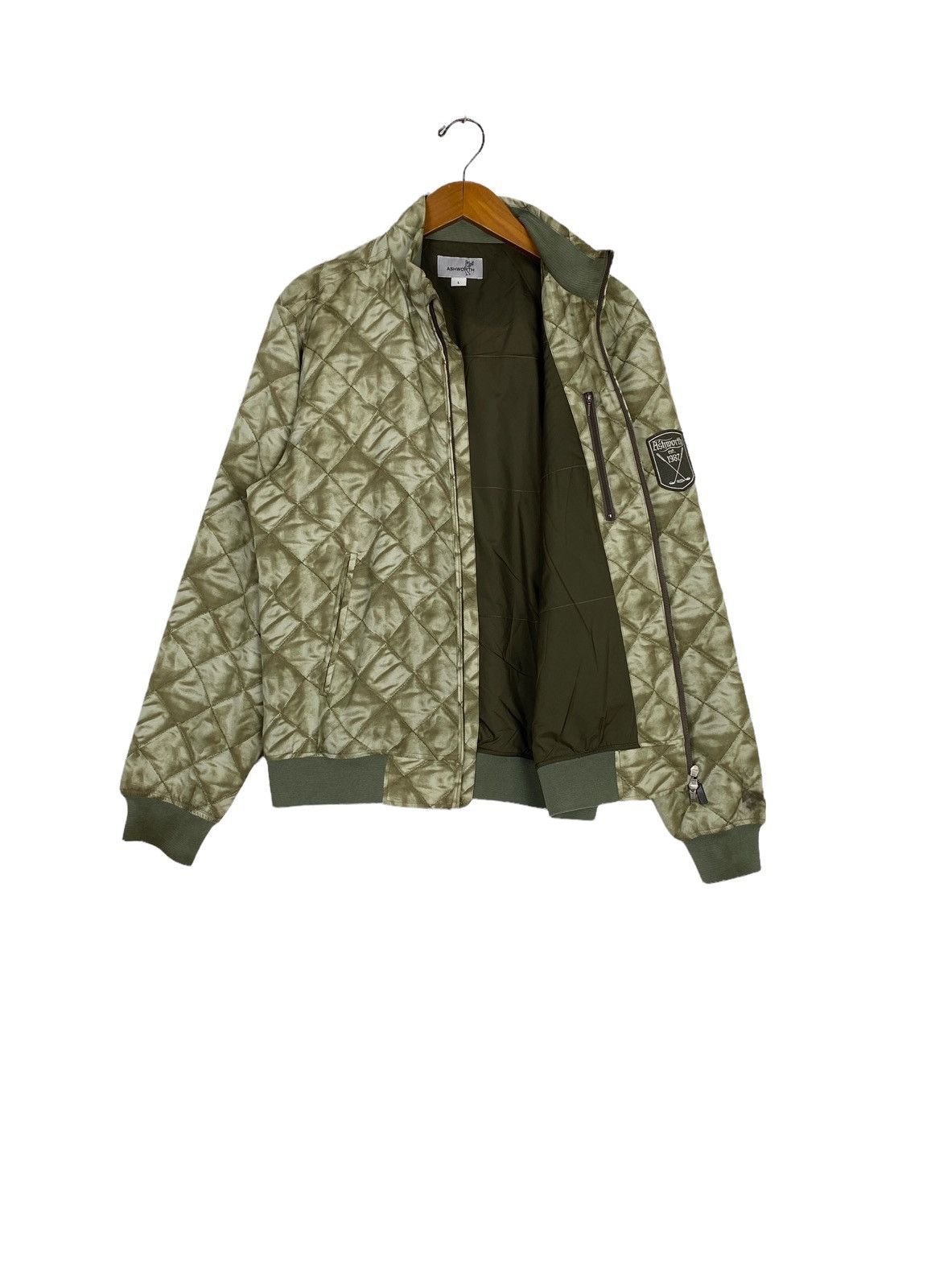 Ashworth Rare‼️ Ashworth Quilted Jacket Camouflage Design Large Size Size US L / EU 52-54 / 3 - 1 Thumbnail