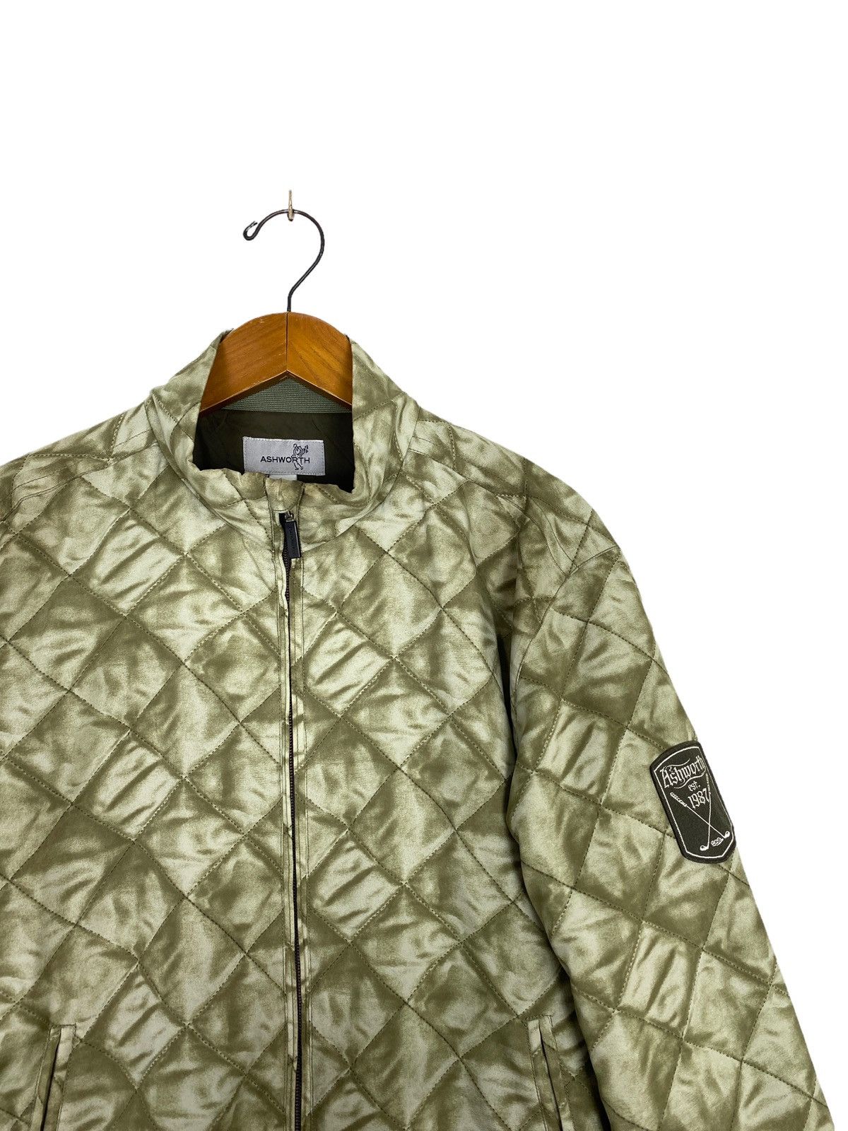 Ashworth Rare‼️ Ashworth Quilted Jacket Camouflage Design Large Size Size US L / EU 52-54 / 3 - 3 Thumbnail
