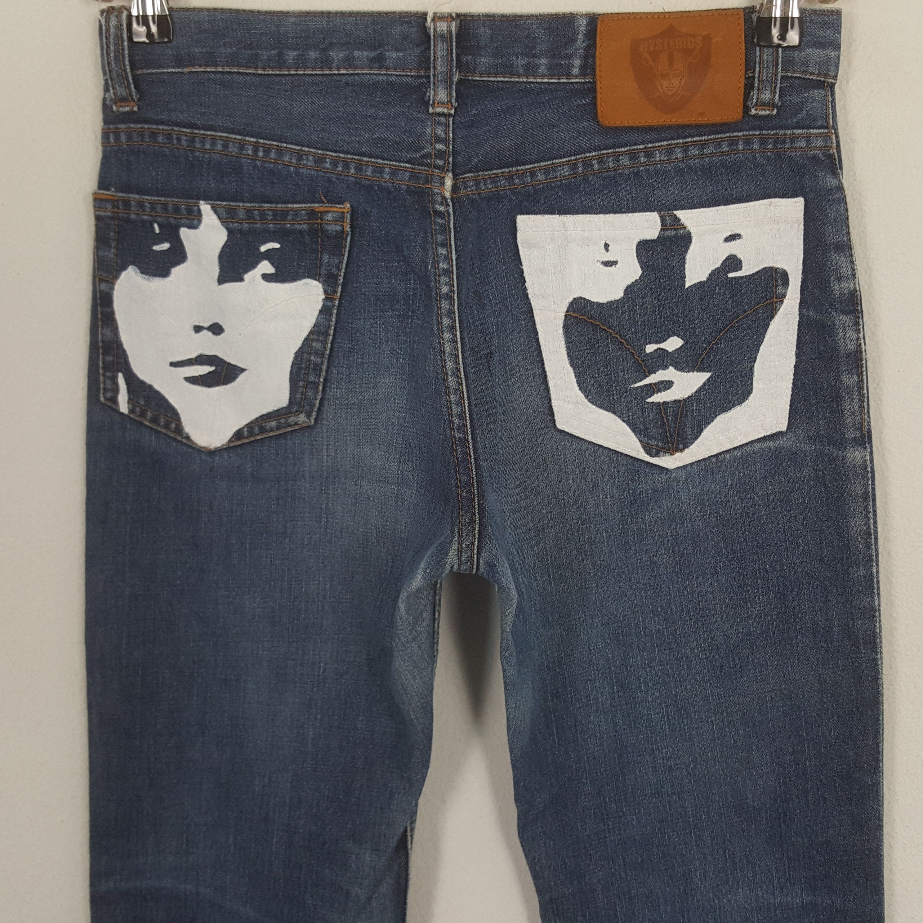Hysteric Glamour × Japanese Brand × Vintage Vintage Hysteric Glamour Custom Art Style Denim Jeans Size US 26 / EU 42 - 2 Thumbnail