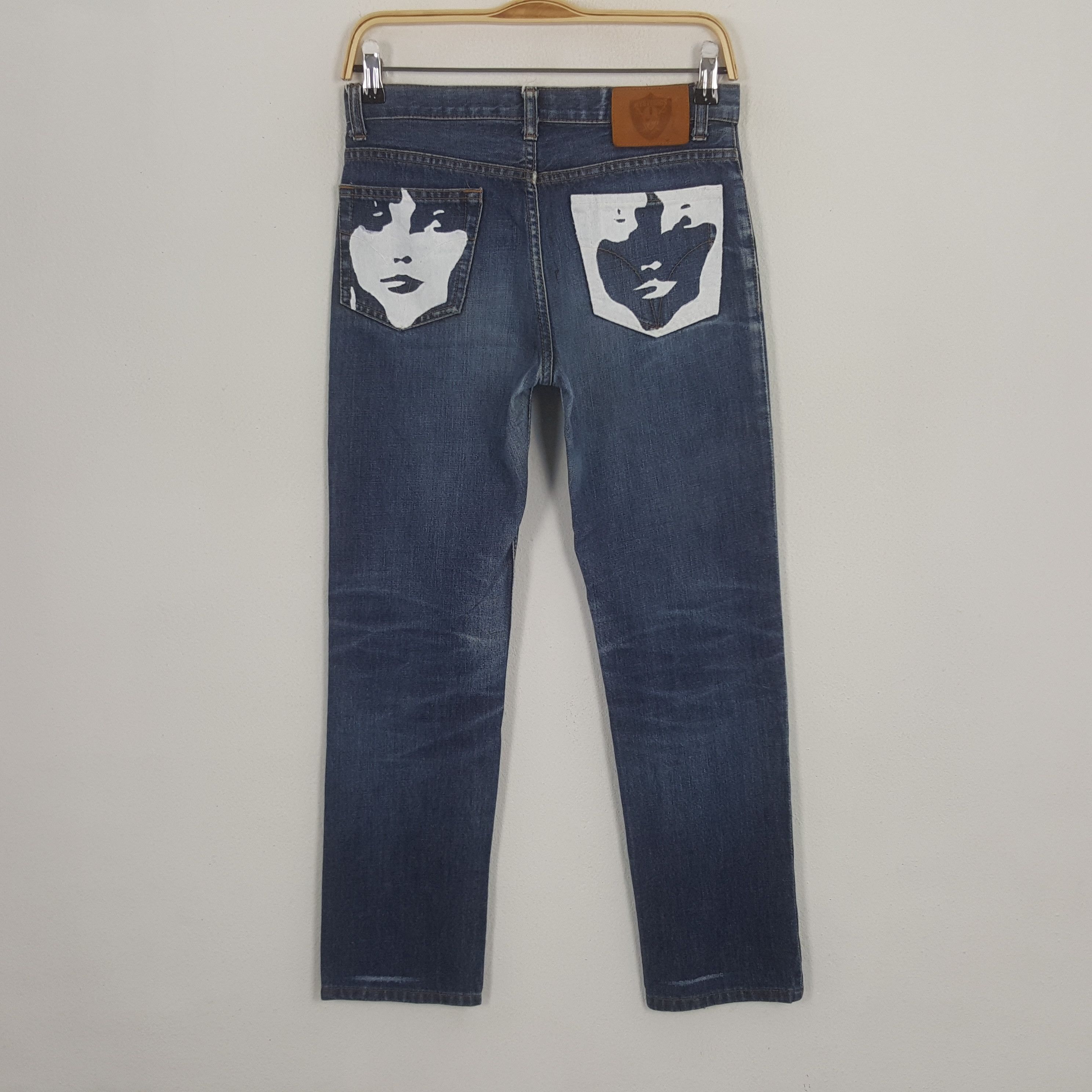 Hysteric Glamour × Japanese Brand × Vintage Vintage Hysteric Glamour Custom Art Style Denim Jeans Size US 26 / EU 42 - 1 Thumbnail