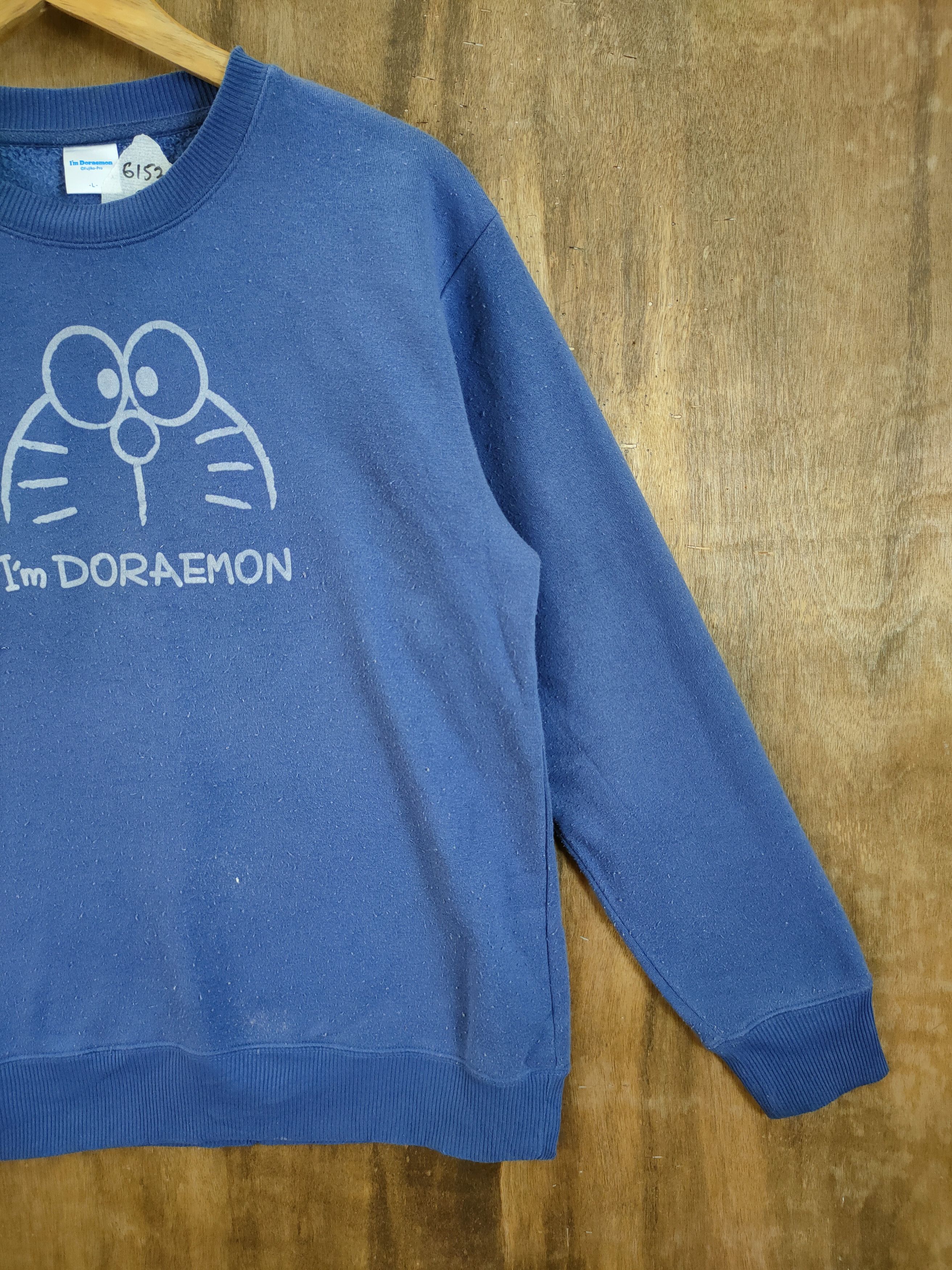 Anime Doraemon merchandise blue faded sweatshirt #6152 Size US M / EU 48-50 / 2 - 3 Thumbnail