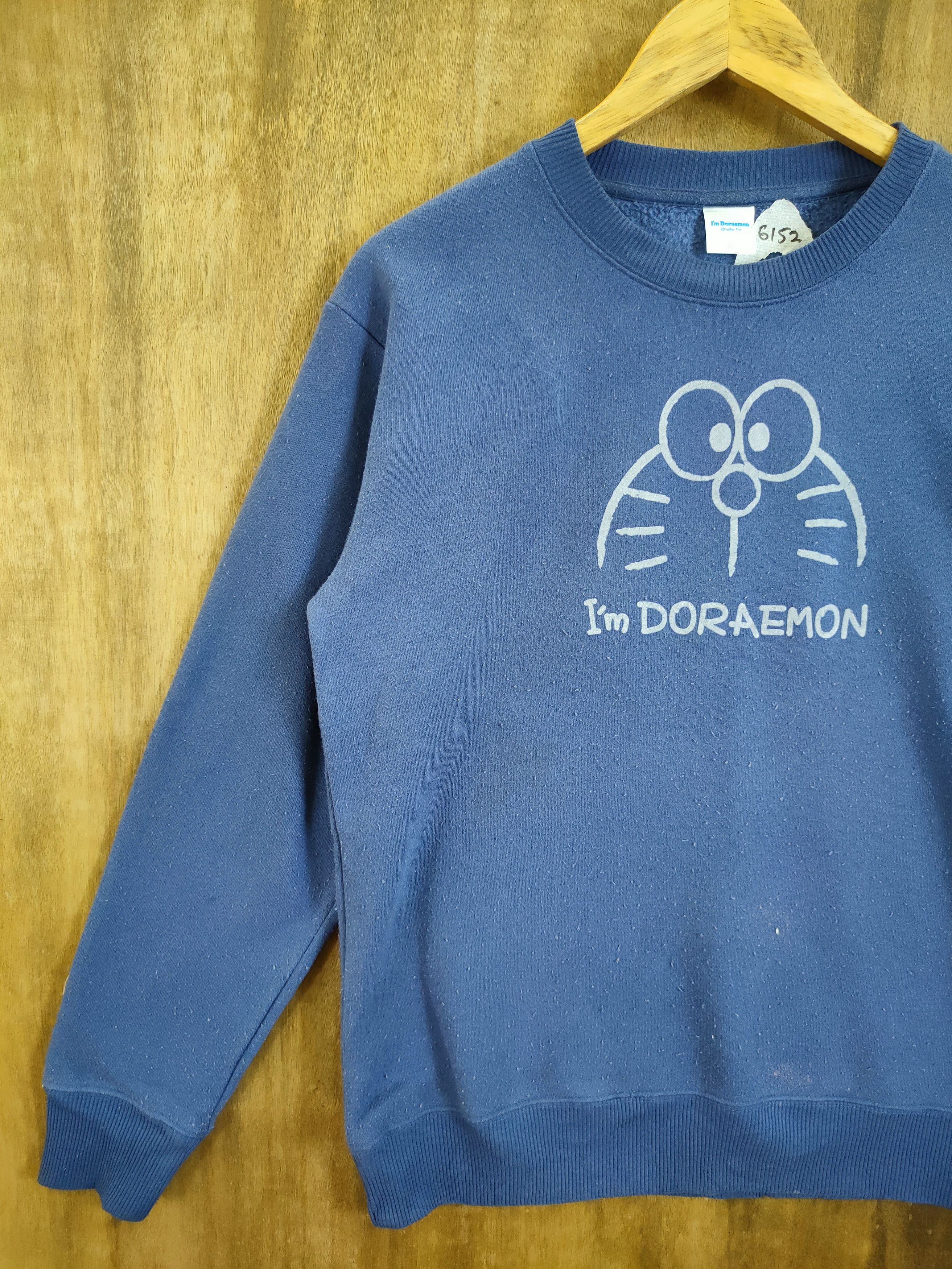 Anime Doraemon merchandise blue faded sweatshirt #6152 Size US M / EU 48-50 / 2 - 2 Thumbnail