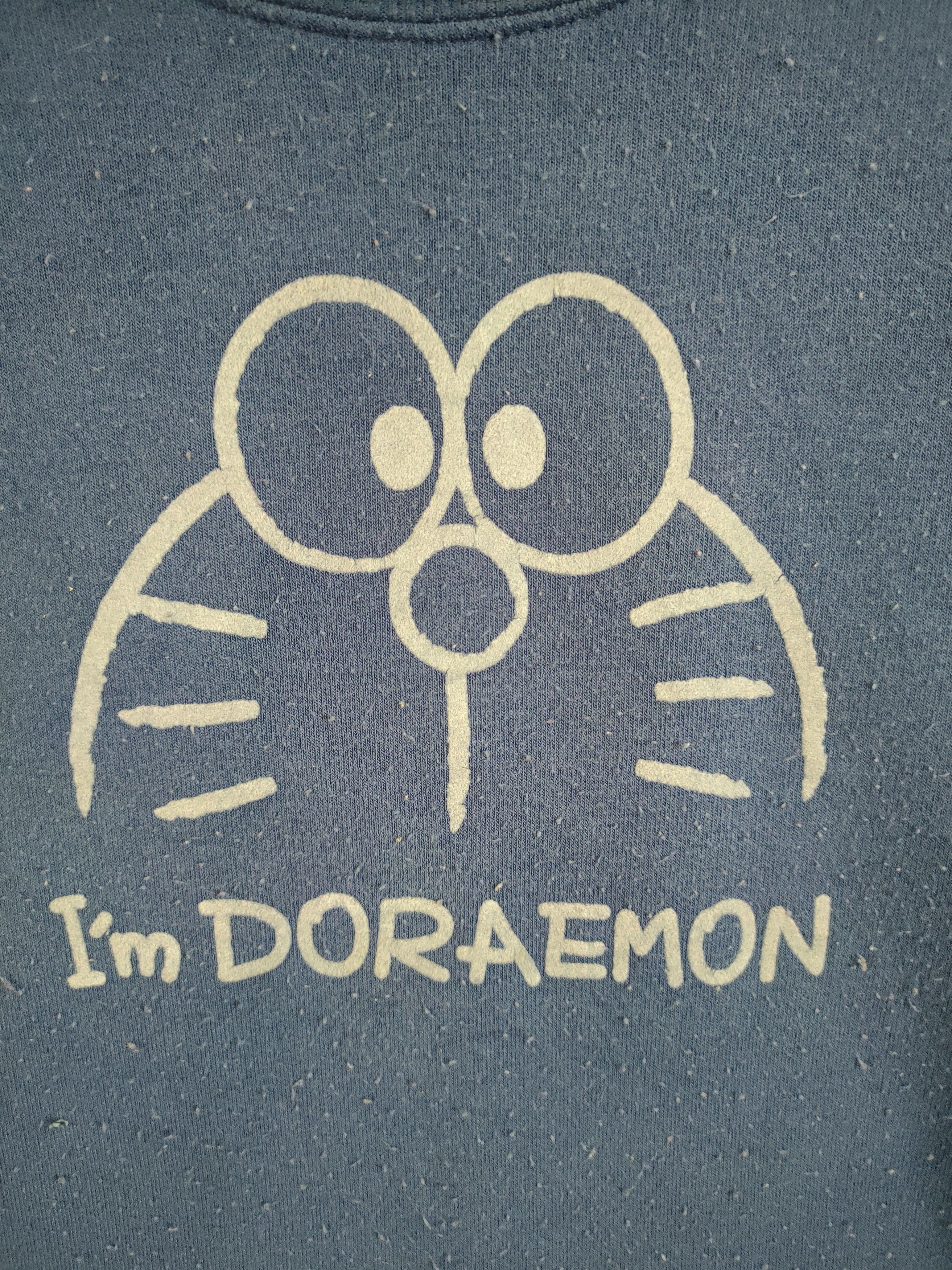 Anime Doraemon merchandise blue faded sweatshirt #6152 Size US M / EU 48-50 / 2 - 4 Thumbnail