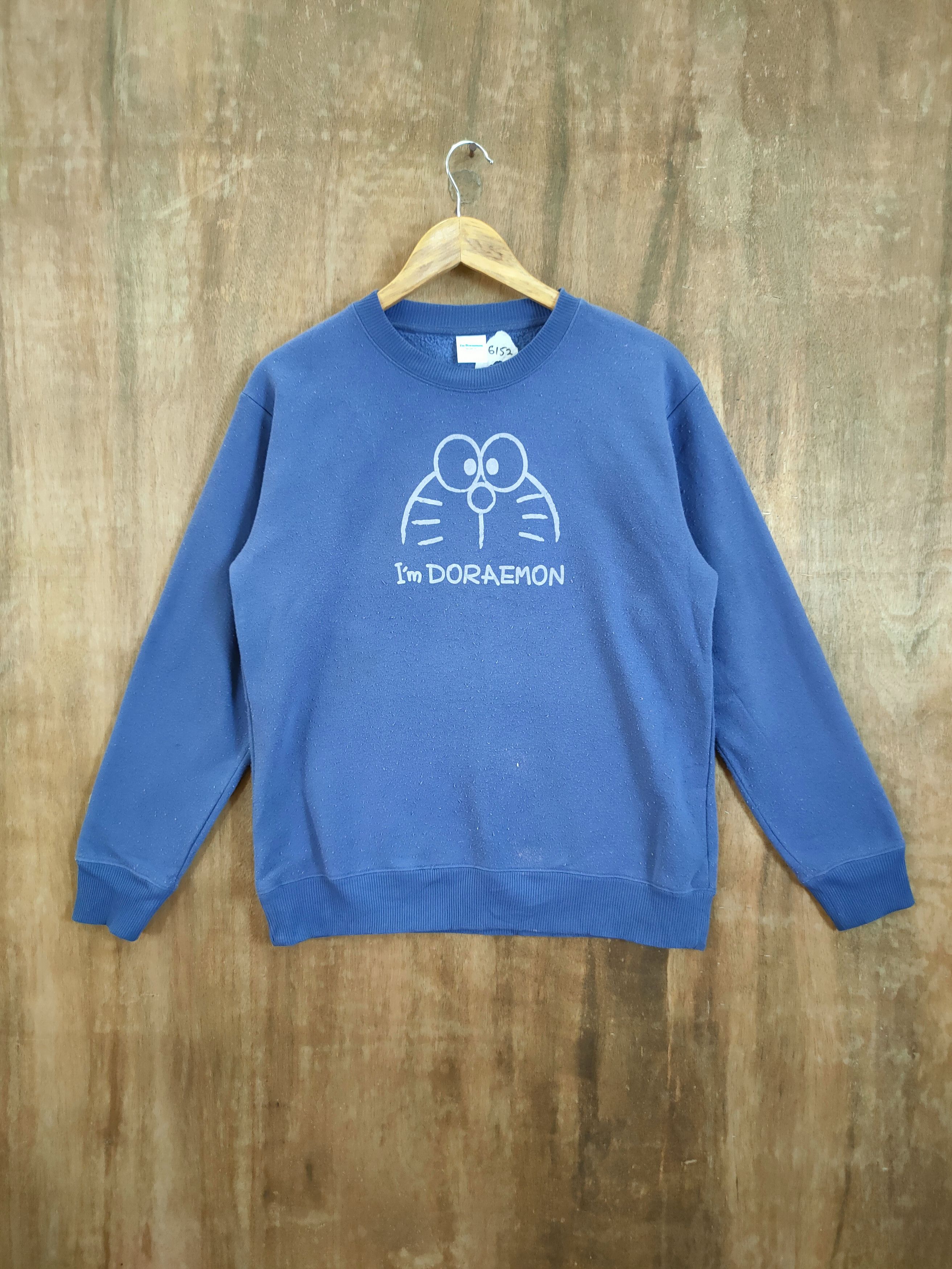 Anime Doraemon merchandise blue faded sweatshirt #6152 Size US M / EU 48-50 / 2 - 1 Thumbnail