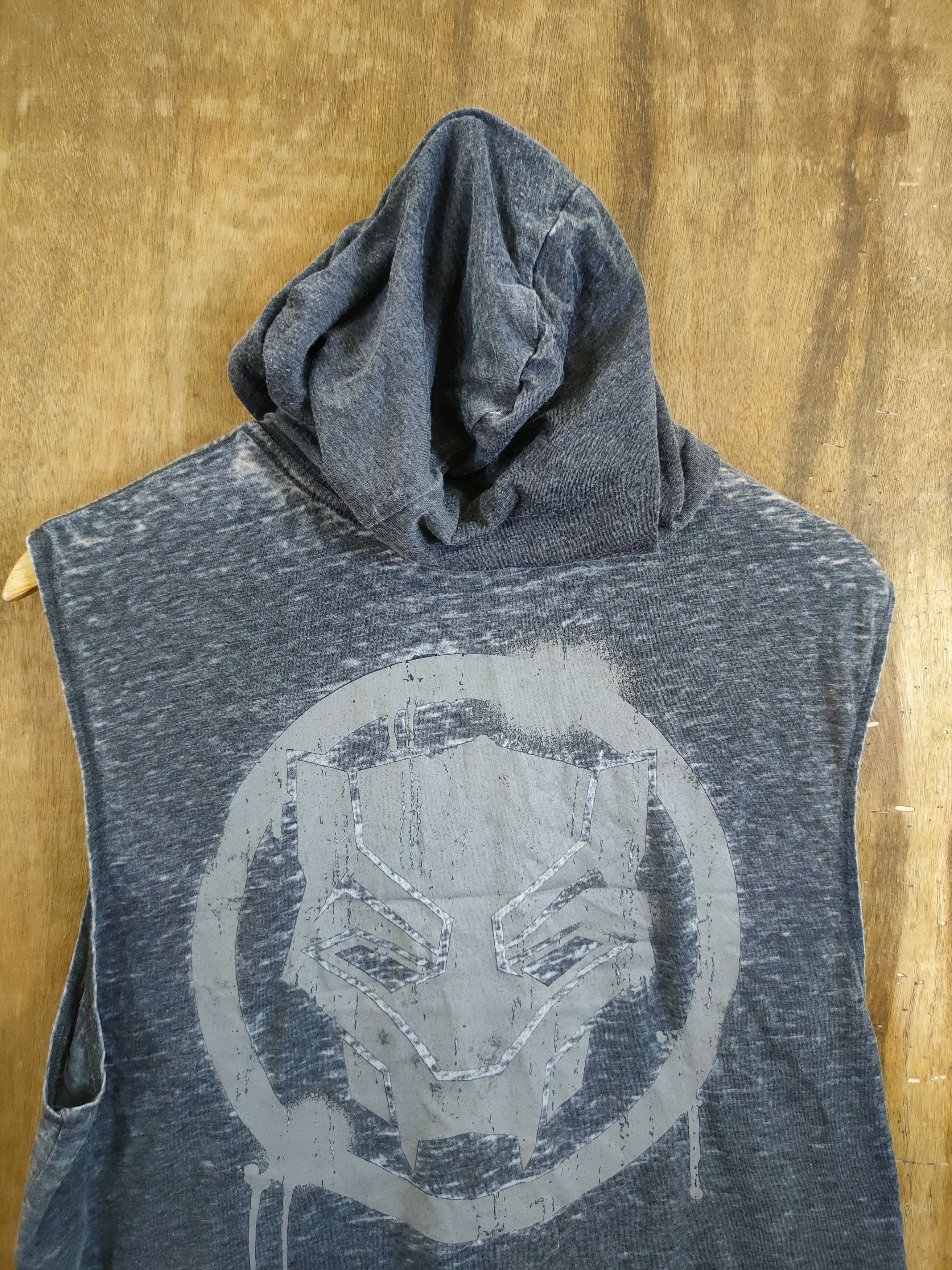 Marvel Comics Black Panter marvel hoodie thin sleeve less #1169 Size US L / EU 52-54 / 3 - 3 Thumbnail