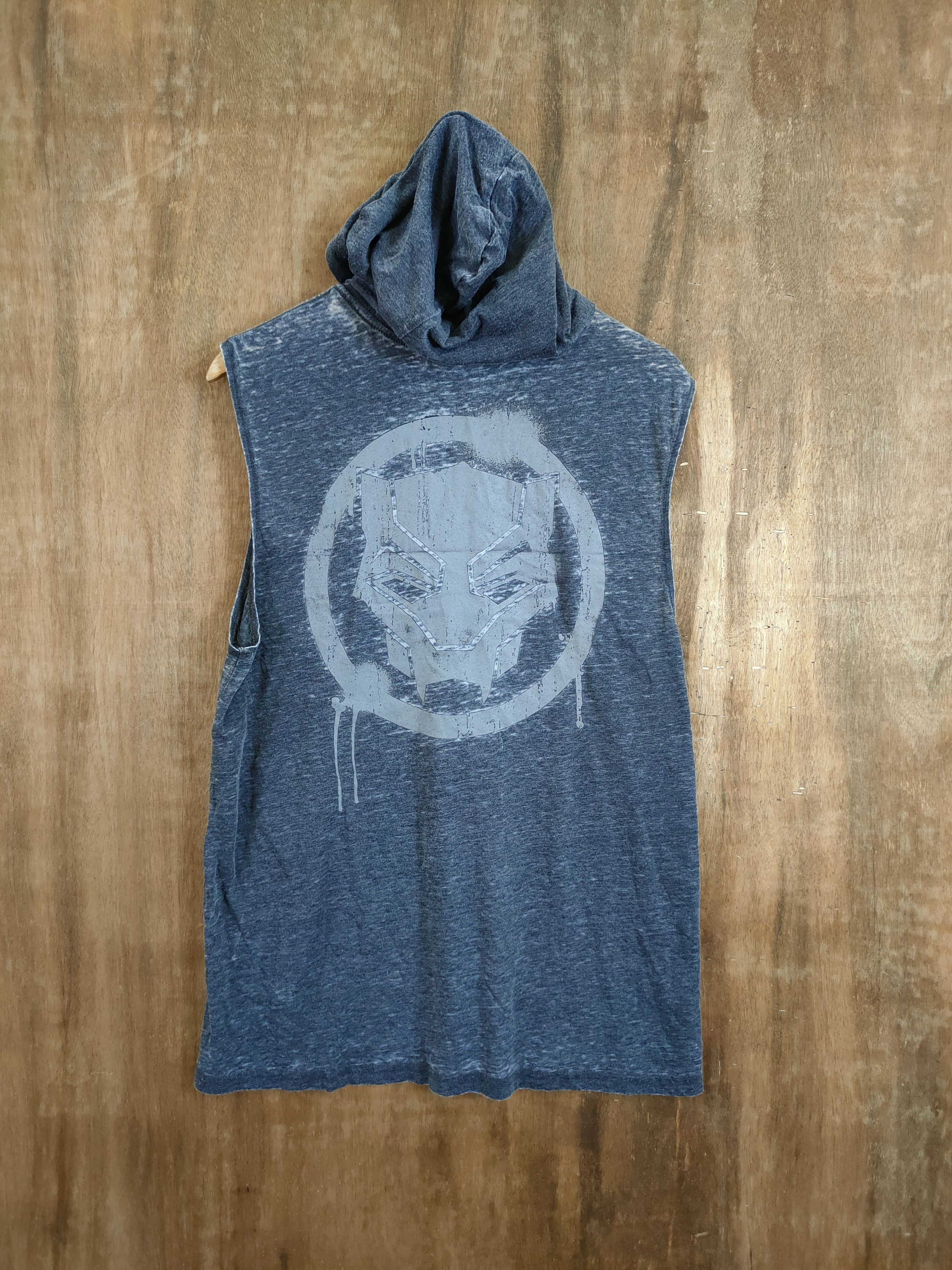 Marvel Comics Black Panter marvel hoodie thin sleeve less #1169 Size US L / EU 52-54 / 3 - 1 Thumbnail