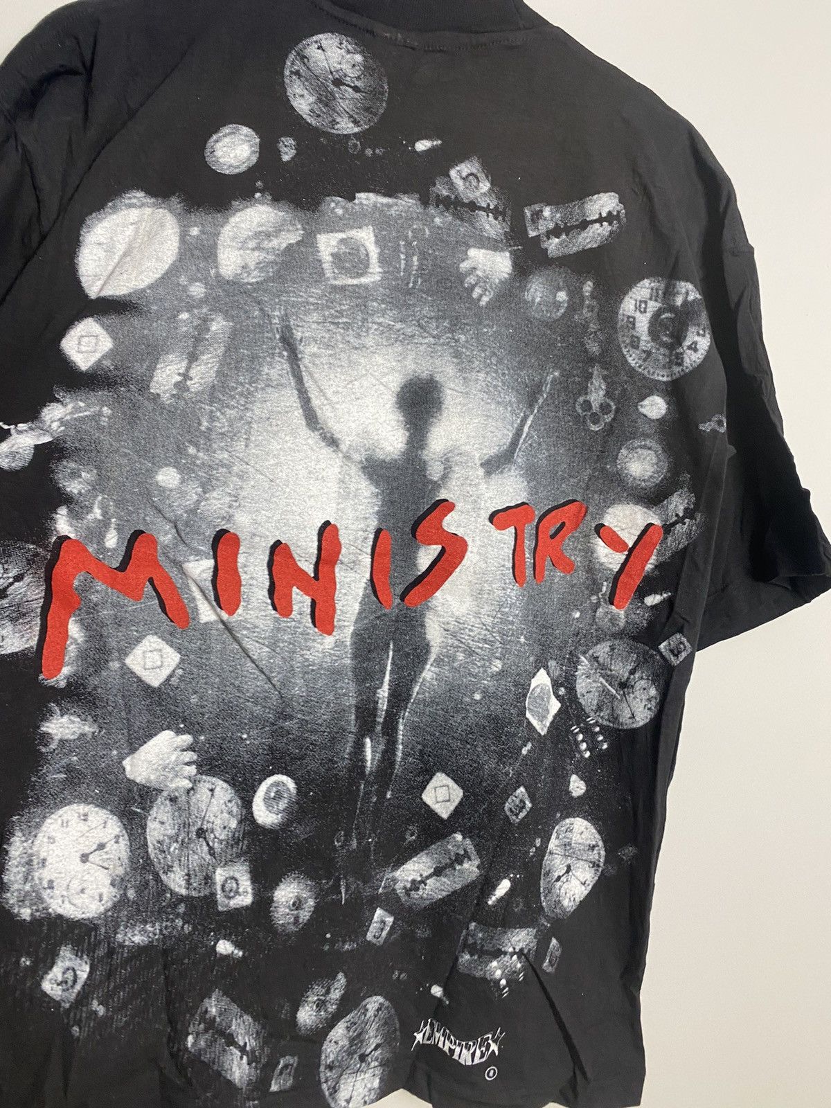 Band Tees Rare Vintage 90s Ministry Psalm 69 Band Metal Shirt Empire Size US L / EU 52-54 / 3 - 4 Thumbnail