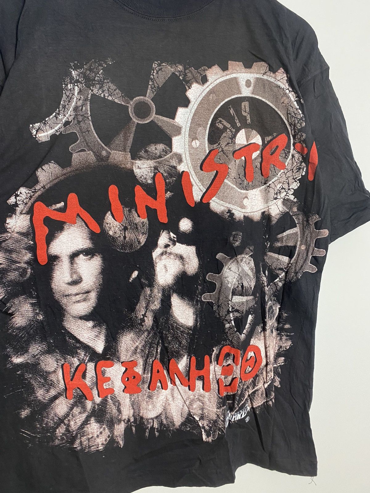 Band Tees Rare Vintage 90s Ministry Psalm 69 Band Metal Shirt Empire Size US L / EU 52-54 / 3 - 3 Thumbnail