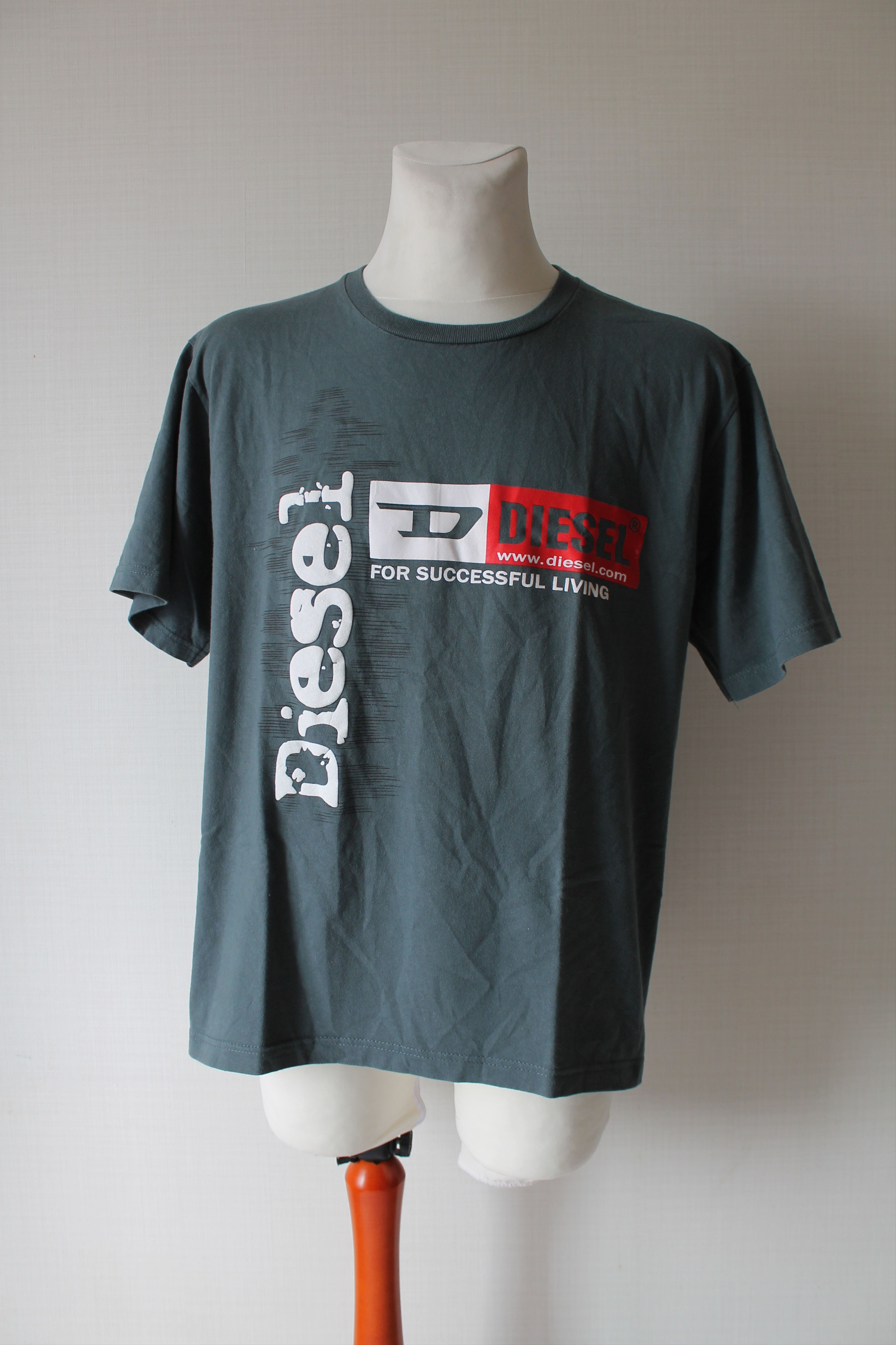 Diesel × Vintage 90's Diesel Vintage t Shirt Y2K tee Size US XL / EU 56 / 4 - 8 Thumbnail