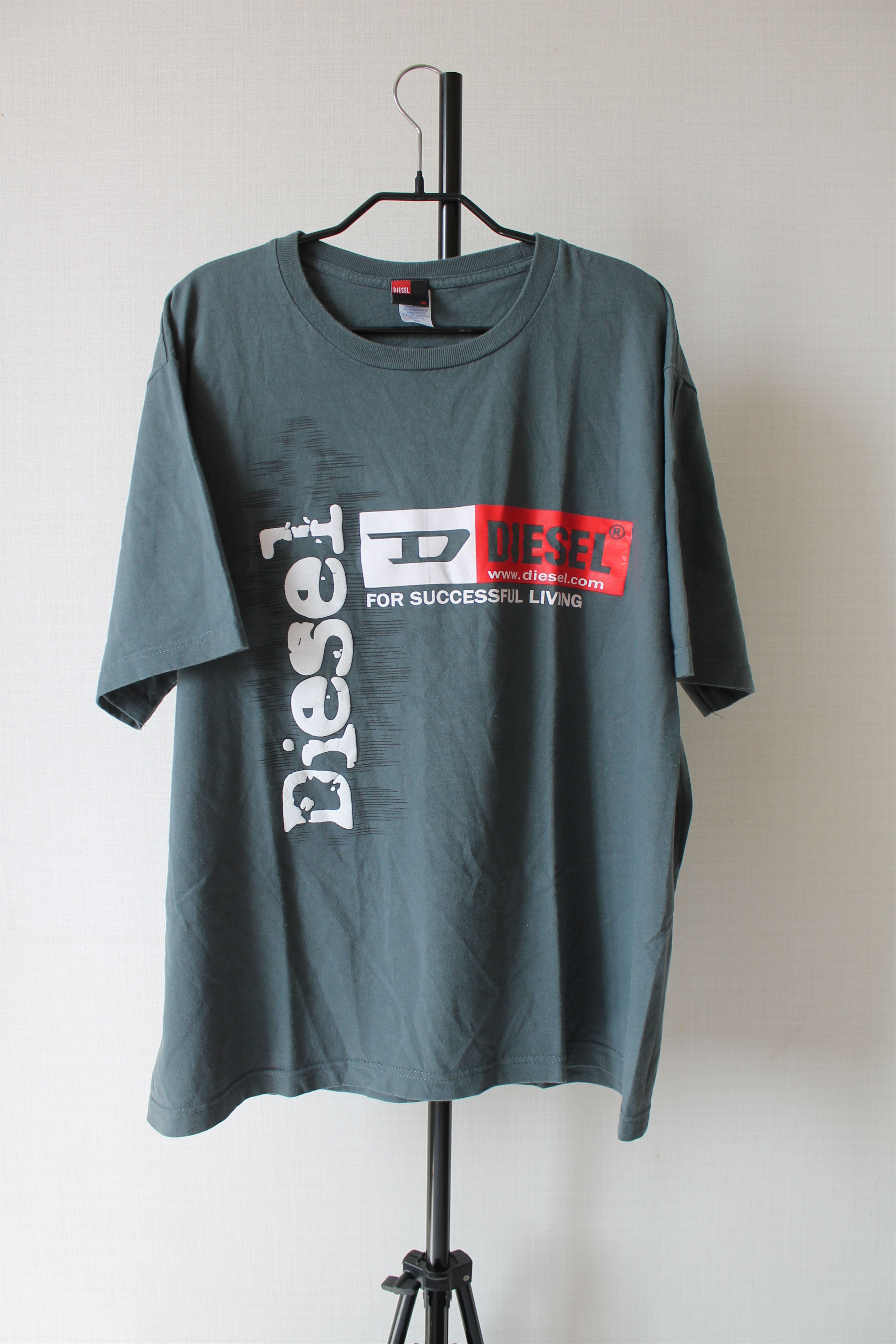 Diesel × Vintage 90's Diesel Vintage t Shirt Y2K tee Size US XL / EU 56 / 4 - 1 Thumbnail