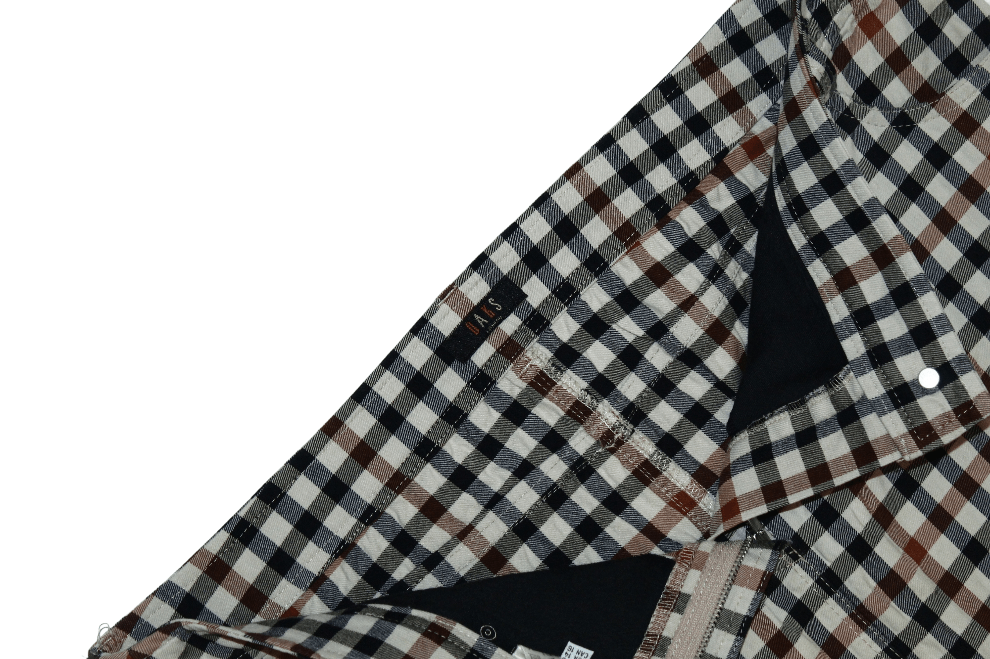 DAKS Daks London Casual Iconic Checked Cotton Multipocket Skirt Size 36" / US 14 / IT 50 - 9 Thumbnail