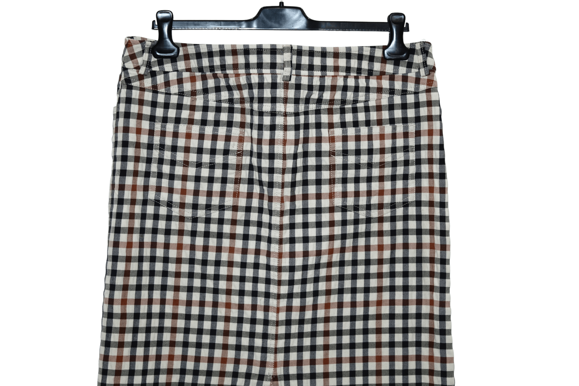 DAKS Daks London Casual Iconic Checked Cotton Multipocket Skirt Size 36" / US 14 / IT 50 - 5 Thumbnail