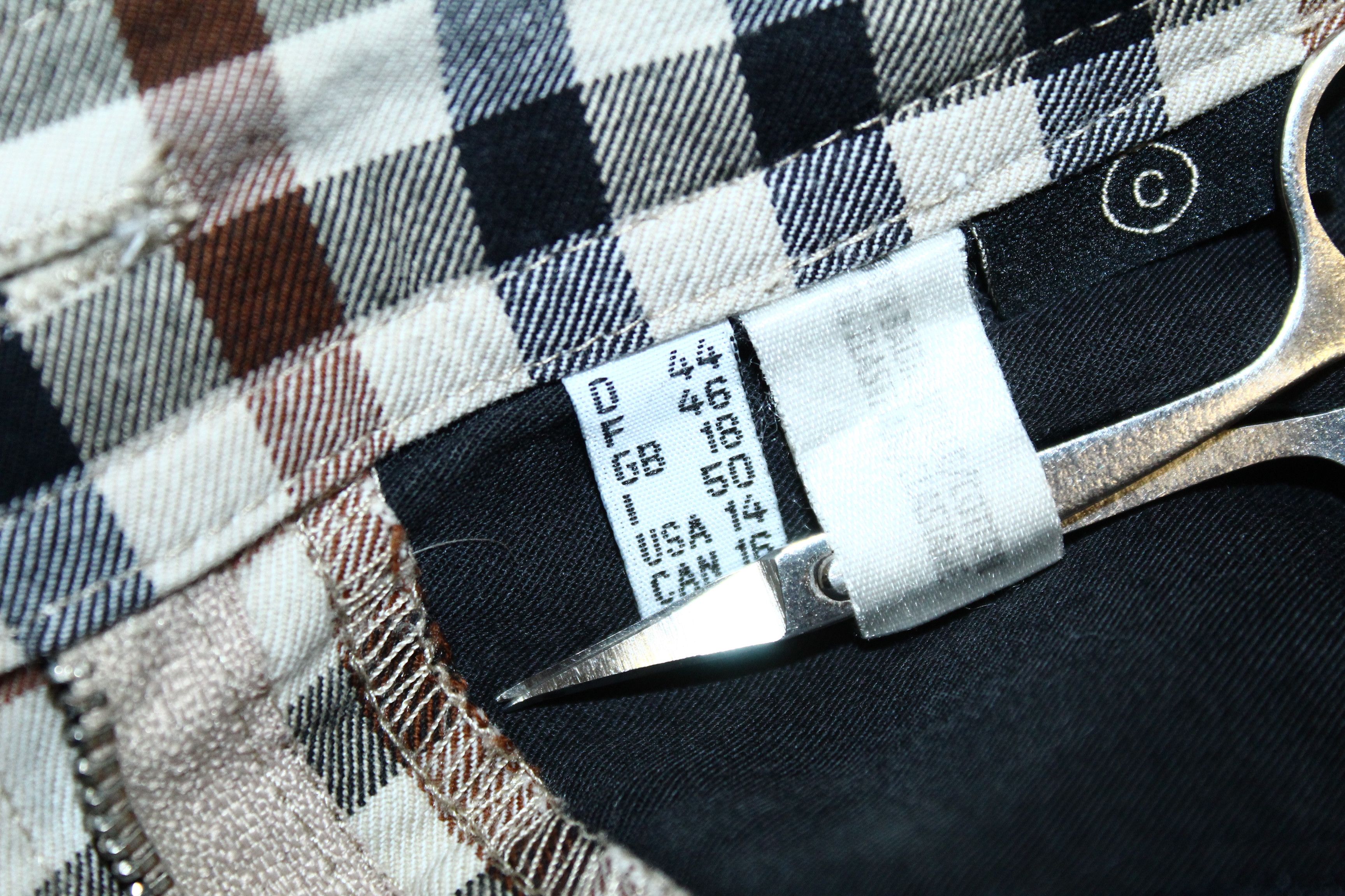 DAKS Daks London Casual Iconic Checked Cotton Multipocket Skirt Size 36" / US 14 / IT 50 - 11 Thumbnail