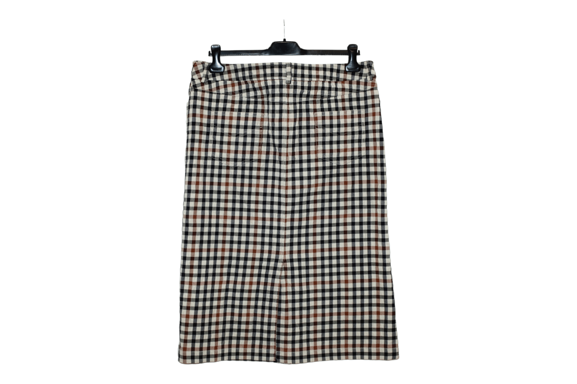 DAKS Daks London Casual Iconic Checked Cotton Multipocket Skirt Size 36" / US 14 / IT 50 - 4 Thumbnail