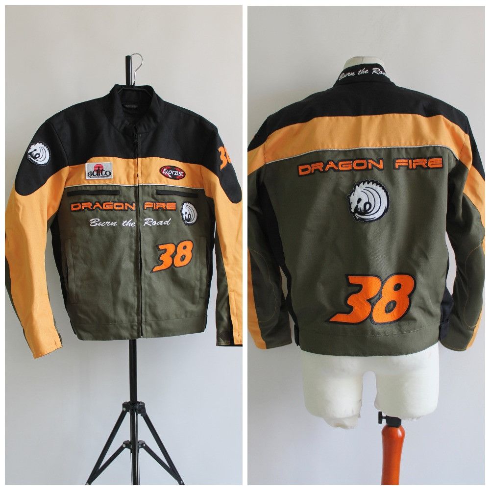 Vintage Dragon Fire Probiker motorcycle Jacket Large Size US L / EU 52-54 / 3 - 1 Thumbnail