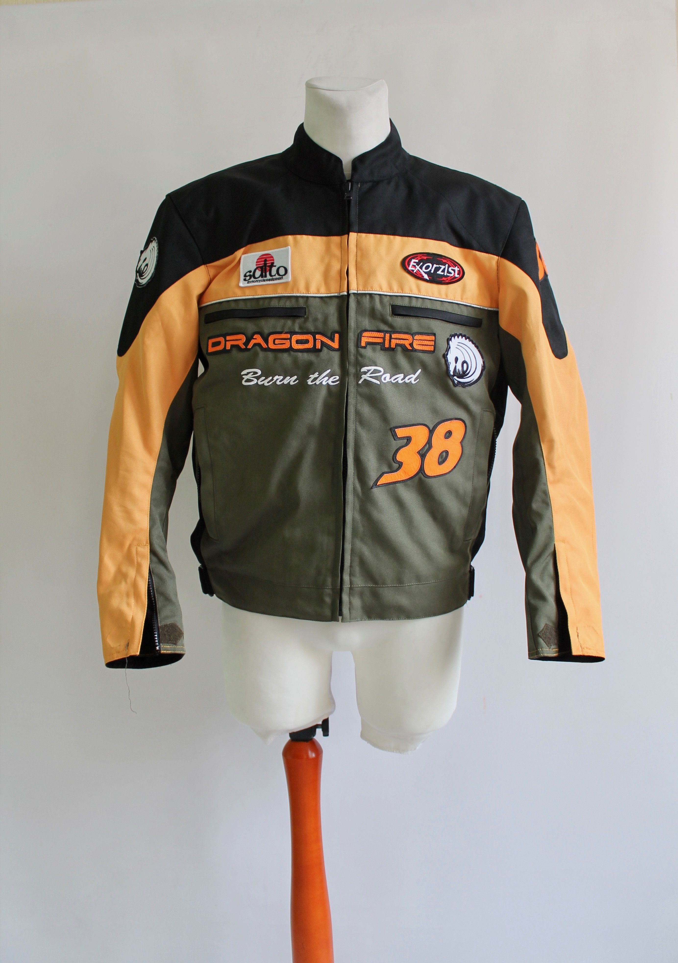 Vintage Dragon Fire Probiker motorcycle Jacket Large Size US L / EU 52-54 / 3 - 2 Thumbnail