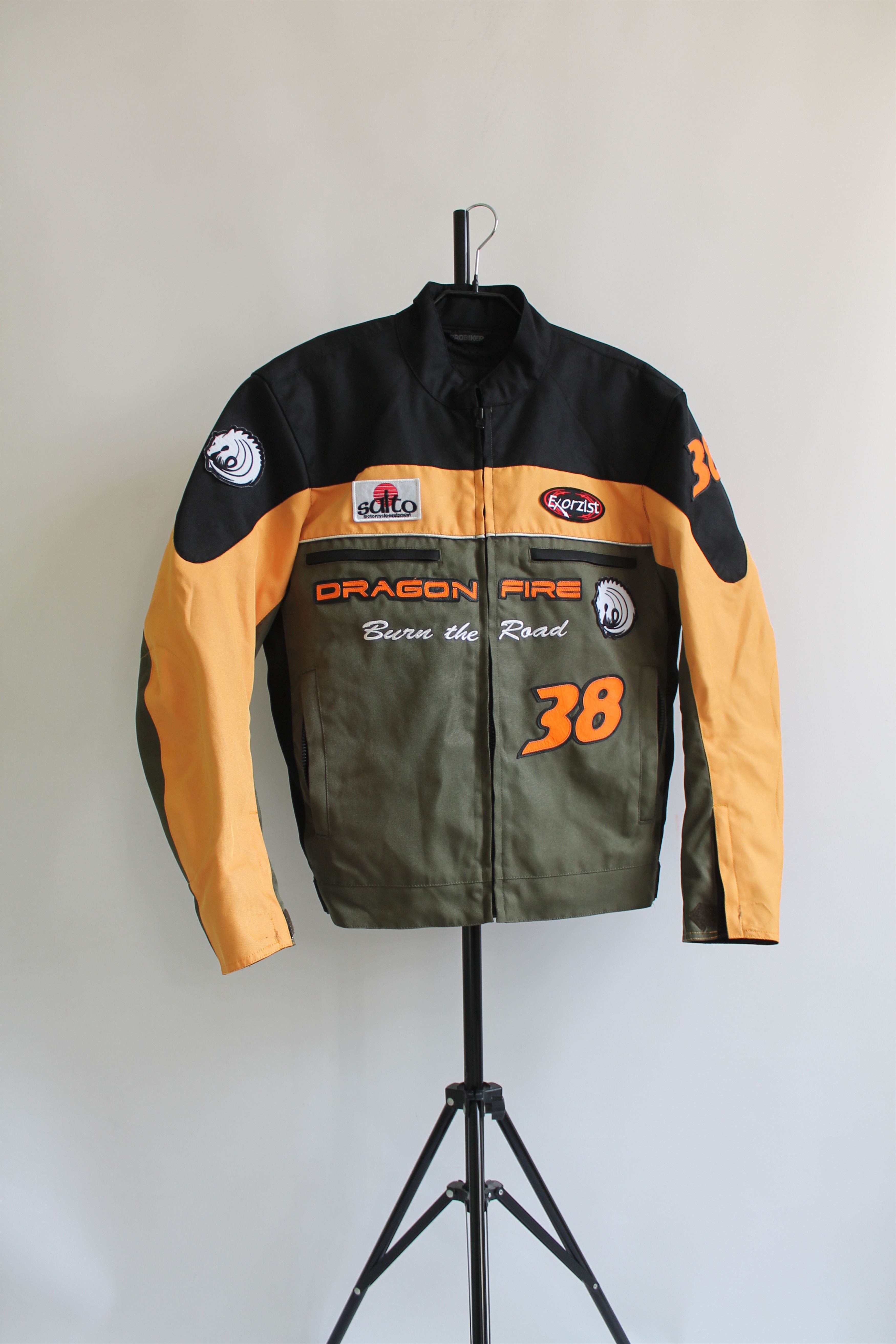 Vintage Dragon Fire Probiker motorcycle Jacket Large Size US L / EU 52-54 / 3 - 11 Thumbnail