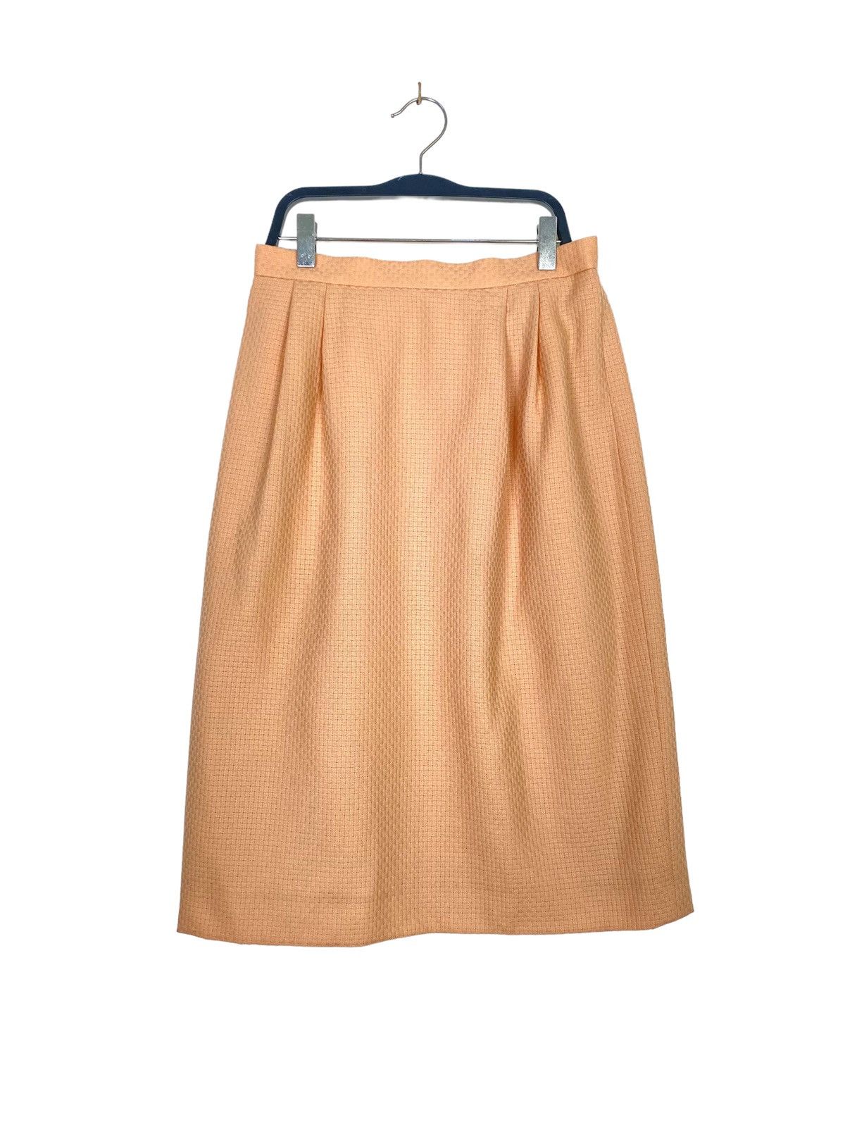 image of Vintage Burberrys Midi Skirt Made In Japan in Orange, Women's (Size 26)