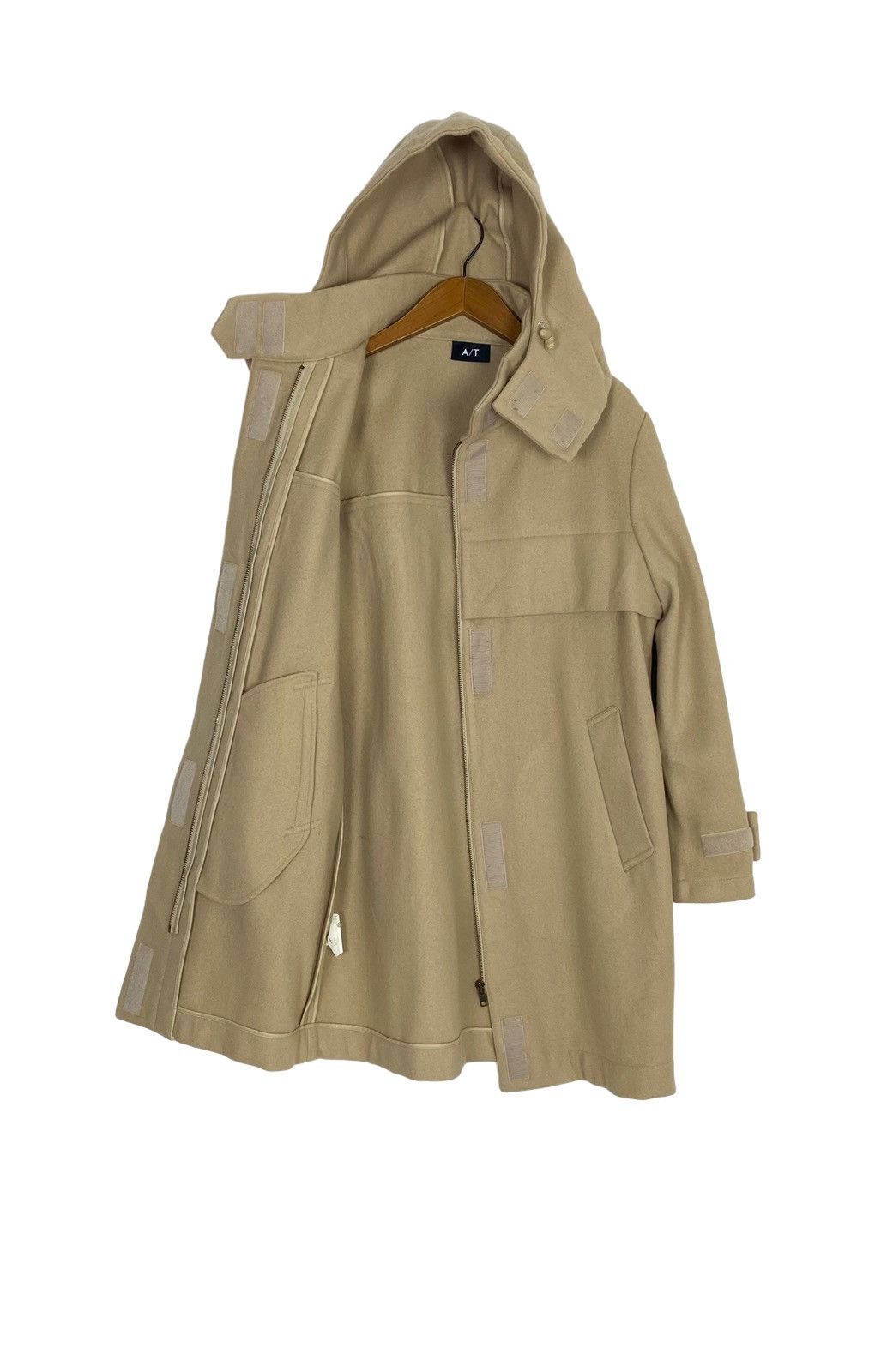 ATSURO TAYAMA Rare‼️ Vintage Atsuro Tayama Hooded Wool Blend Coat Size M / US 6-8 / IT 42-44 - 2 Thumbnail