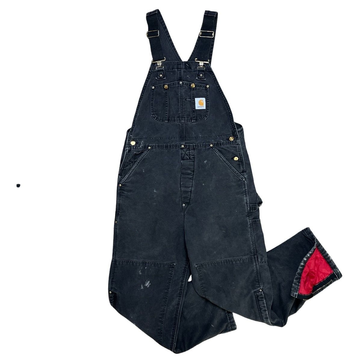 Vintage vintage Carhart black double knee overalls Size US 32 / EU 48 - 1 Thumbnail