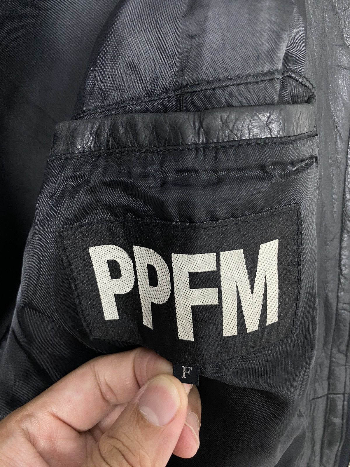 PPFM Rare‼️ Vintage Ppfm Cowhide Leather Jacket Size US M / EU 48-50 / 2 - 5 Thumbnail
