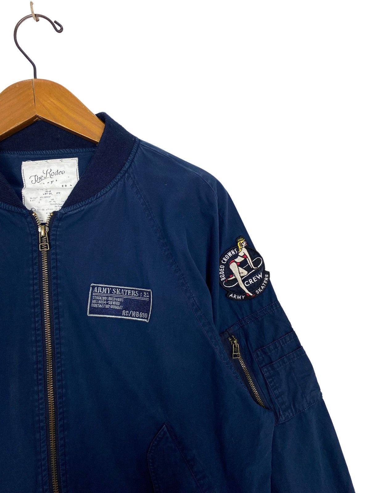Japanese Brand Rare‼️ Rodeo Crown Crew Army Skaters Bomber Jacket Size US S / EU 44-46 / 1 - 2 Thumbnail