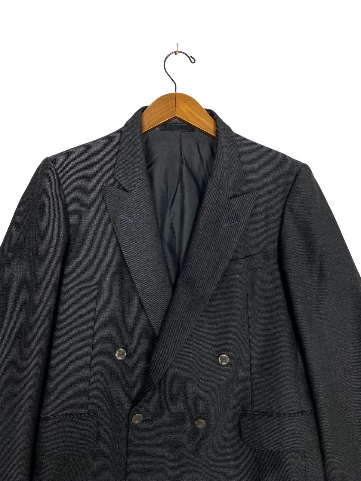 Burberry Vtg Burberrys Double Breasted Wool & Mohair Coat Blazer Size US M / EU 48-50 / 2 - 3 Thumbnail