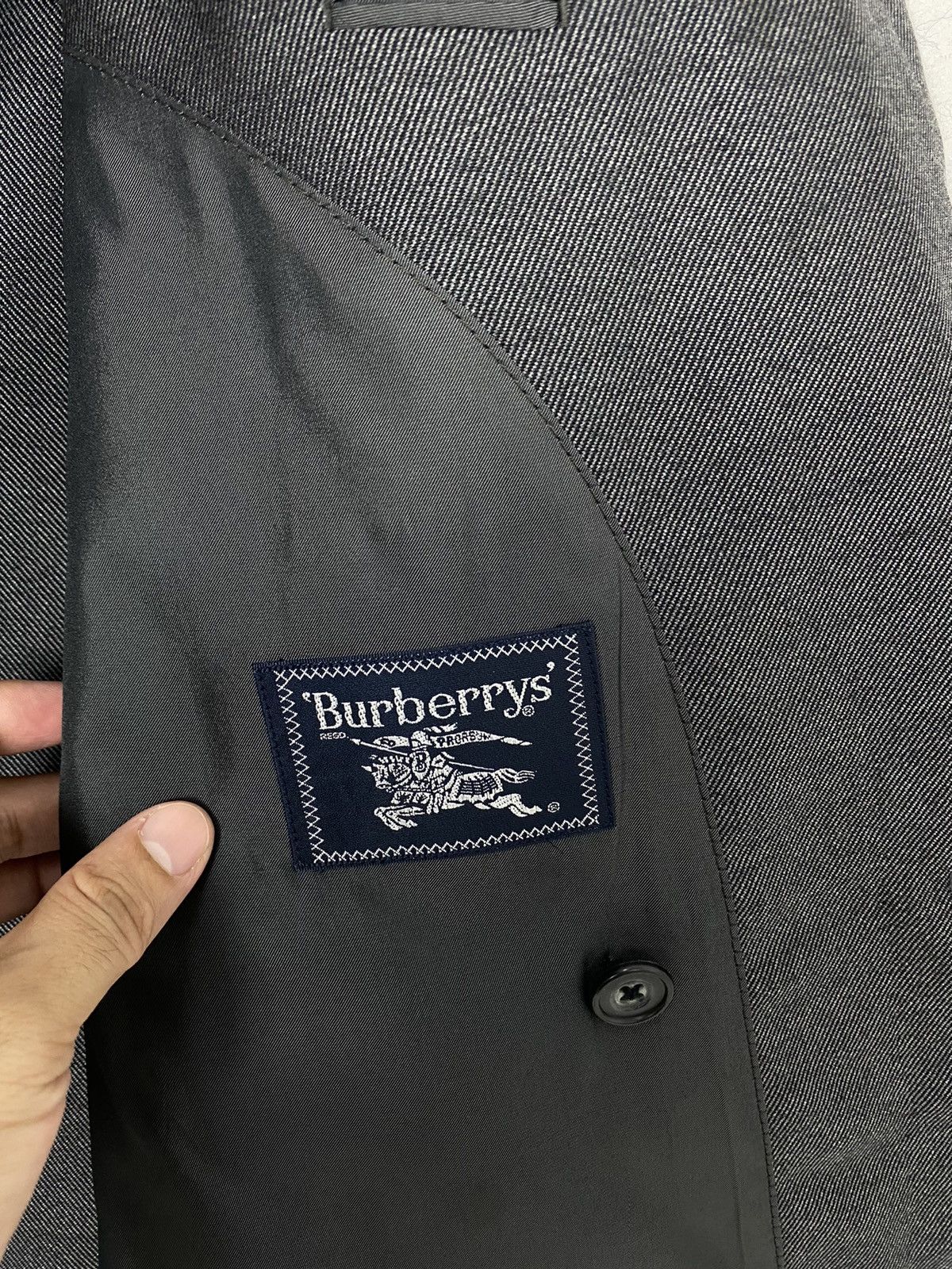 Burberry Vtg Burberrys Double Breasted Wool & Mohair Coat Blazer Size US M / EU 48-50 / 2 - 6 Thumbnail