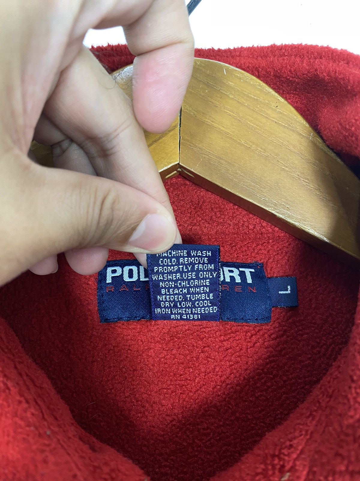 Polo Ralph Lauren Rare‼️ Vintage Polo Sport Ralph Lauren Fleece Made in Usa Size US L / EU 52-54 / 3 - 6 Thumbnail