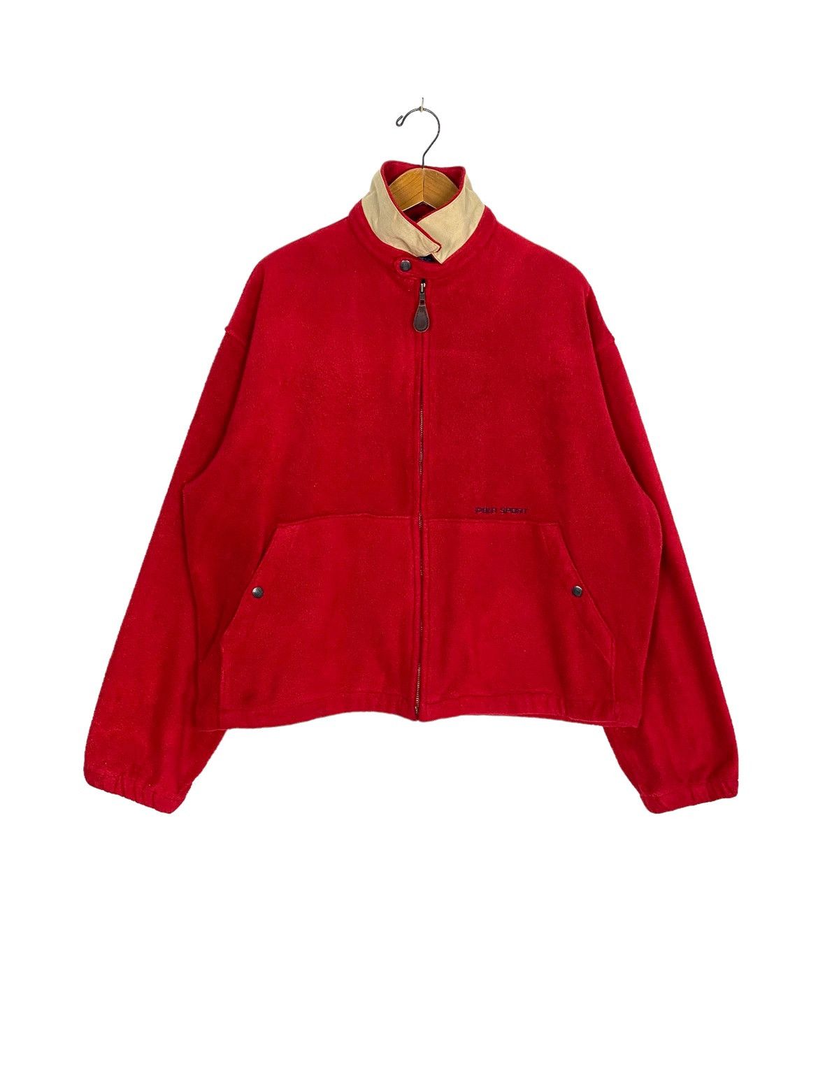image of Polo Ralph Lauren Vintage Polo Sport Ralph Laurent Fleece Made In Usa in Red, Men's (Size Large)