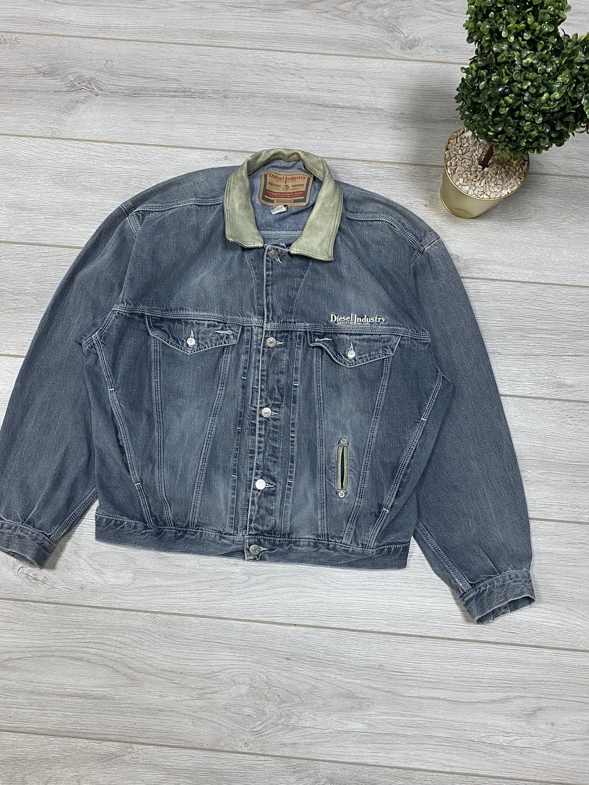Diesel Diesel industry vintage denim jacket Italy Size US L / EU 52-54 / 3 - 3 Thumbnail