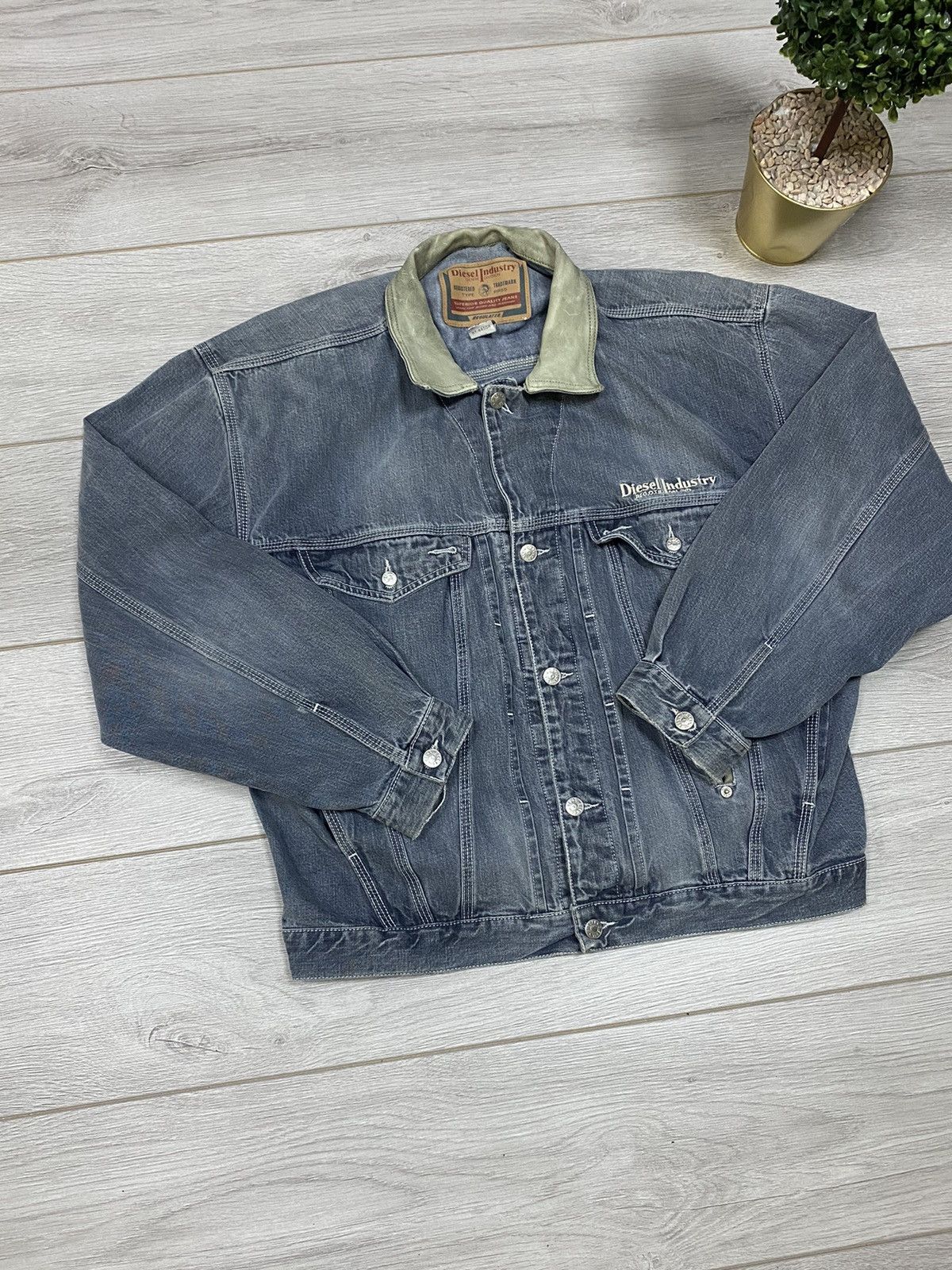Diesel Diesel industry vintage denim jacket Italy Size US L / EU 52-54 / 3 - 2 Thumbnail