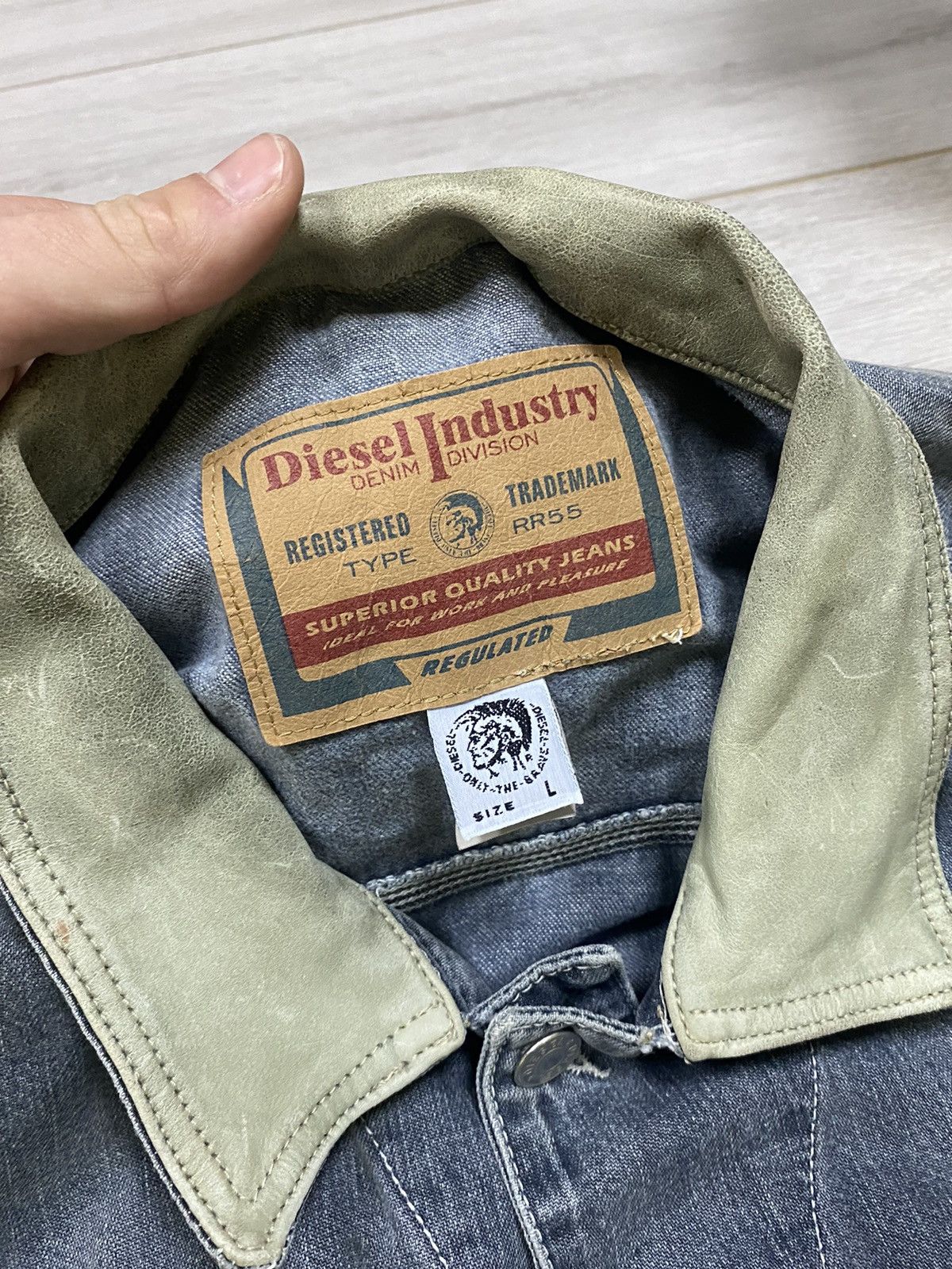 Diesel Diesel industry vintage denim jacket Italy Size US L / EU 52-54 / 3 - 5 Thumbnail