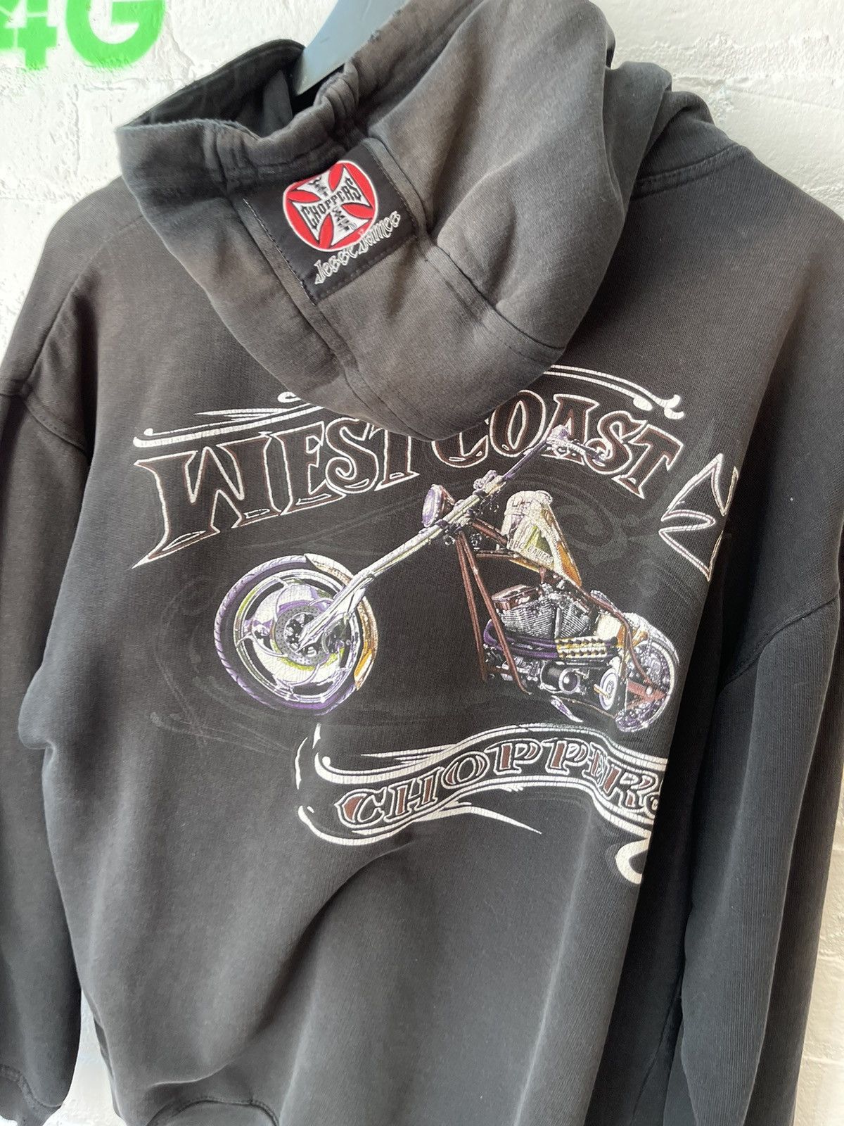 Vintage Vintage WCC THRASHED West Coast Chopper Hoodie M or L Size US M / EU 48-50 / 2 - 13 Thumbnail