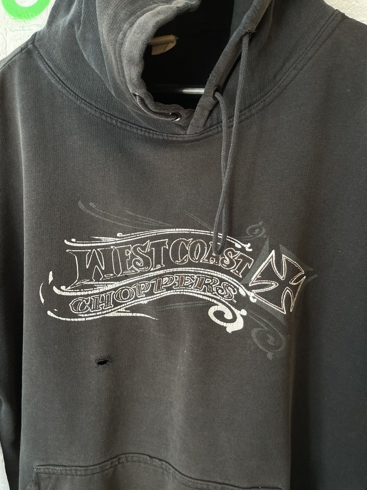 Vintage Vintage WCC THRASHED West Coast Chopper Hoodie M or L Size US M / EU 48-50 / 2 - 6 Thumbnail