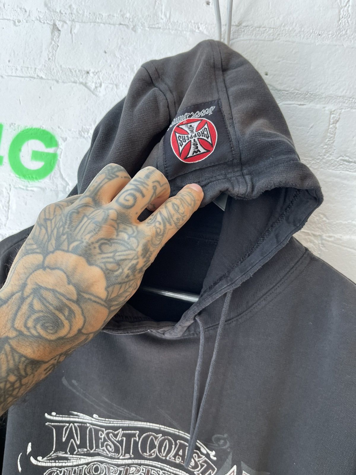 Vintage Vintage WCC THRASHED West Coast Chopper Hoodie M or L Size US M / EU 48-50 / 2 - 8 Thumbnail
