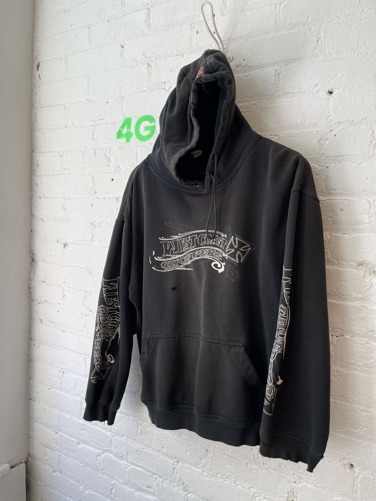 Vintage Vintage WCC THRASHED West Coast Chopper Hoodie M or L Size US M / EU 48-50 / 2 - 3 Thumbnail