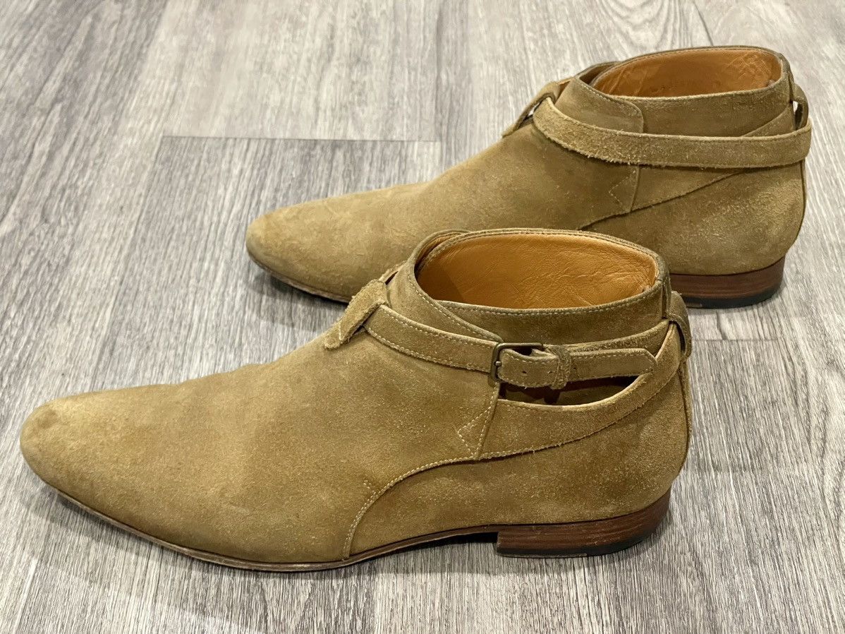 Hedi Slimane × Saint Laurent Paris Saint Laurent Tobacco Brown Suede Cropped Jodhpur Sz. 42 Size US 9 / EU 42 - 2 Thumbnail