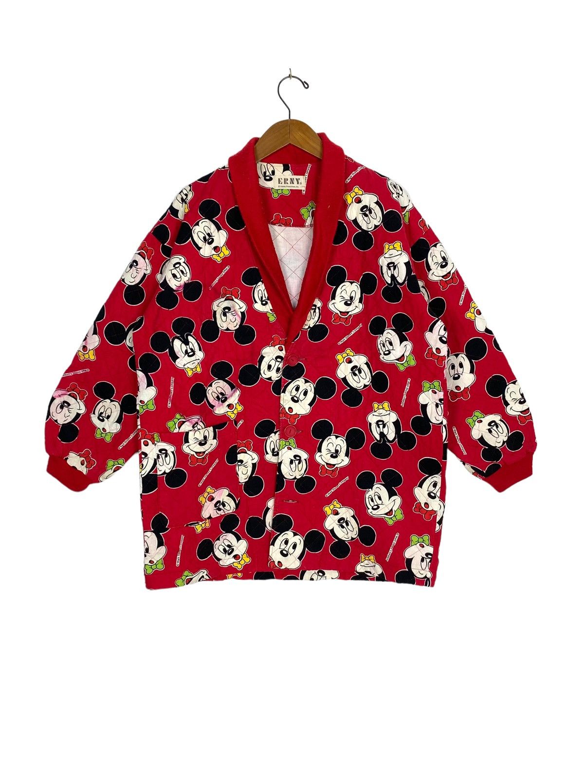 Disney Rare‼️ Vintage Mickey Mouse Kimono Button Up Full Print Size US M / EU 48-50 / 2 - 1 Thumbnail