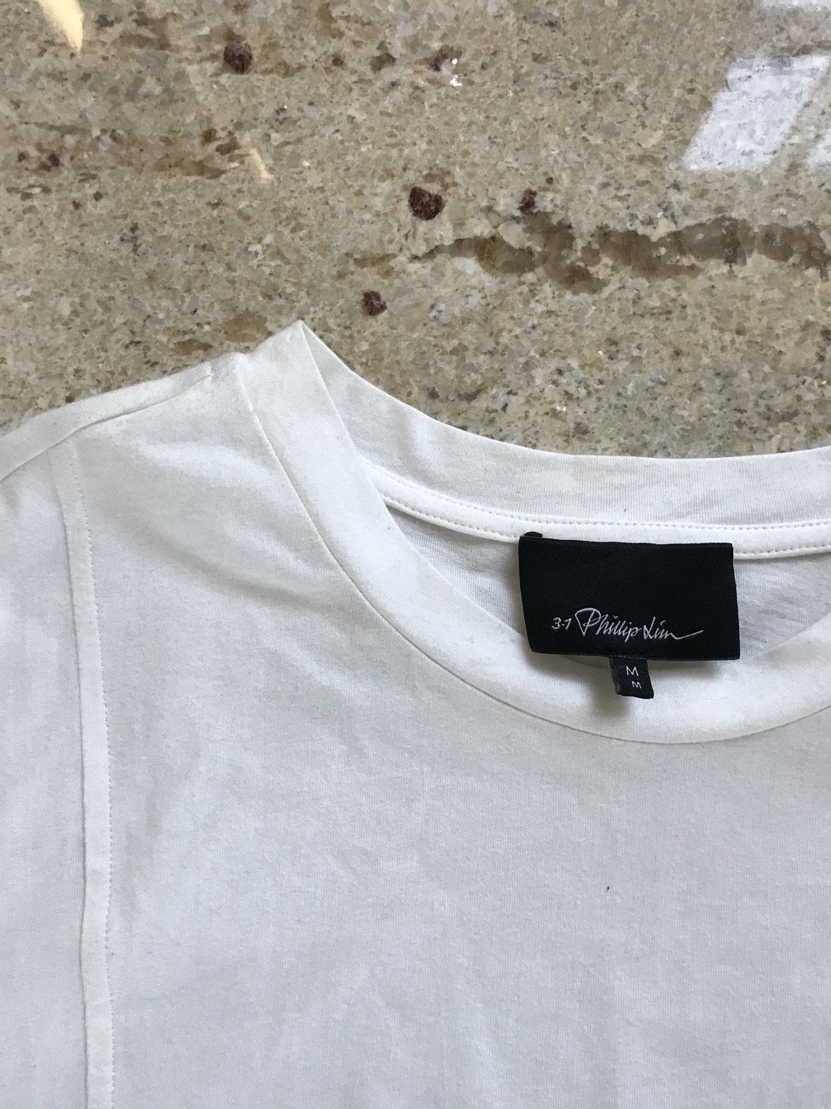 3.1 Phillip Lim Paisley SS White Tee Size US M / EU 48-50 / 2 - 6 Thumbnail