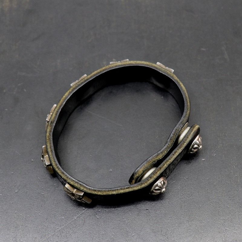 Chrome Hearts Chrome Hearts Star Stud Leather Bracelet Size ONE SIZE - 6 Thumbnail