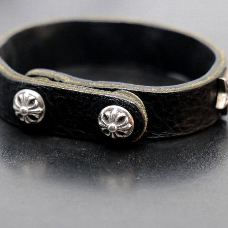 Chrome Hearts Chrome Hearts Star Stud Leather Bracelet Size ONE SIZE - 2 Thumbnail