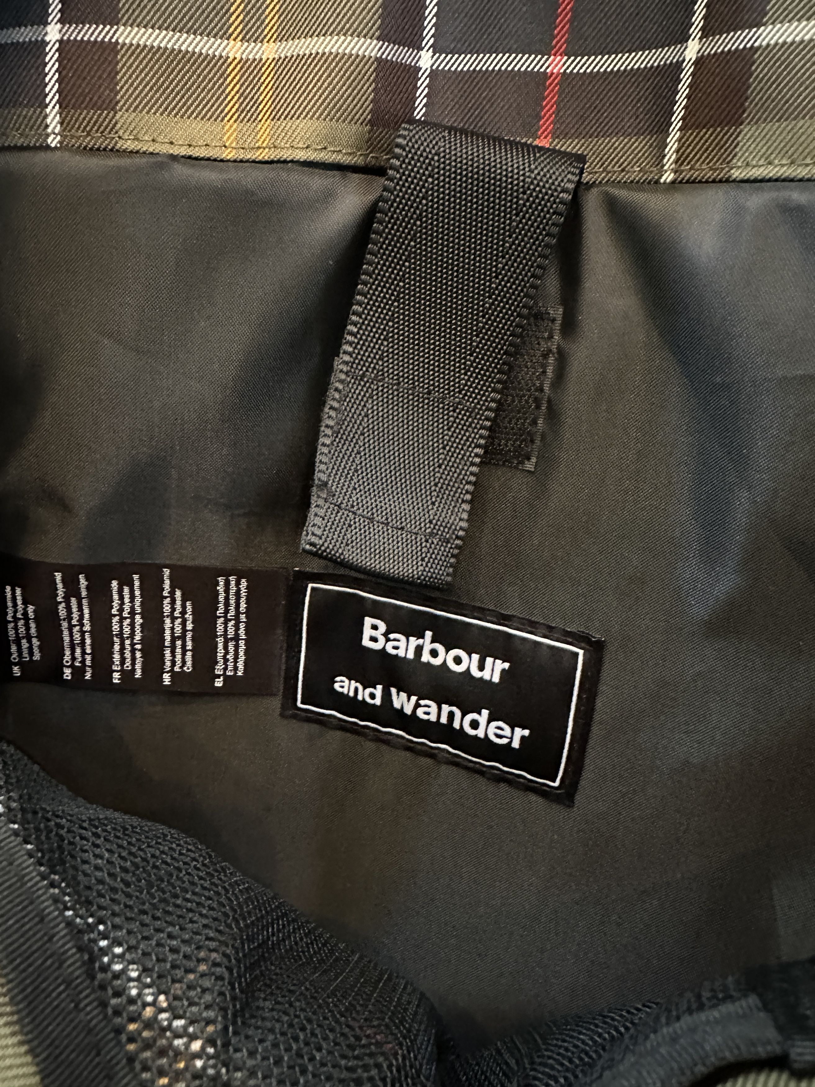 And Wander × Barbour and wander x Barbour Backpack Olive Army Green Size ONE SIZE - 6 Thumbnail